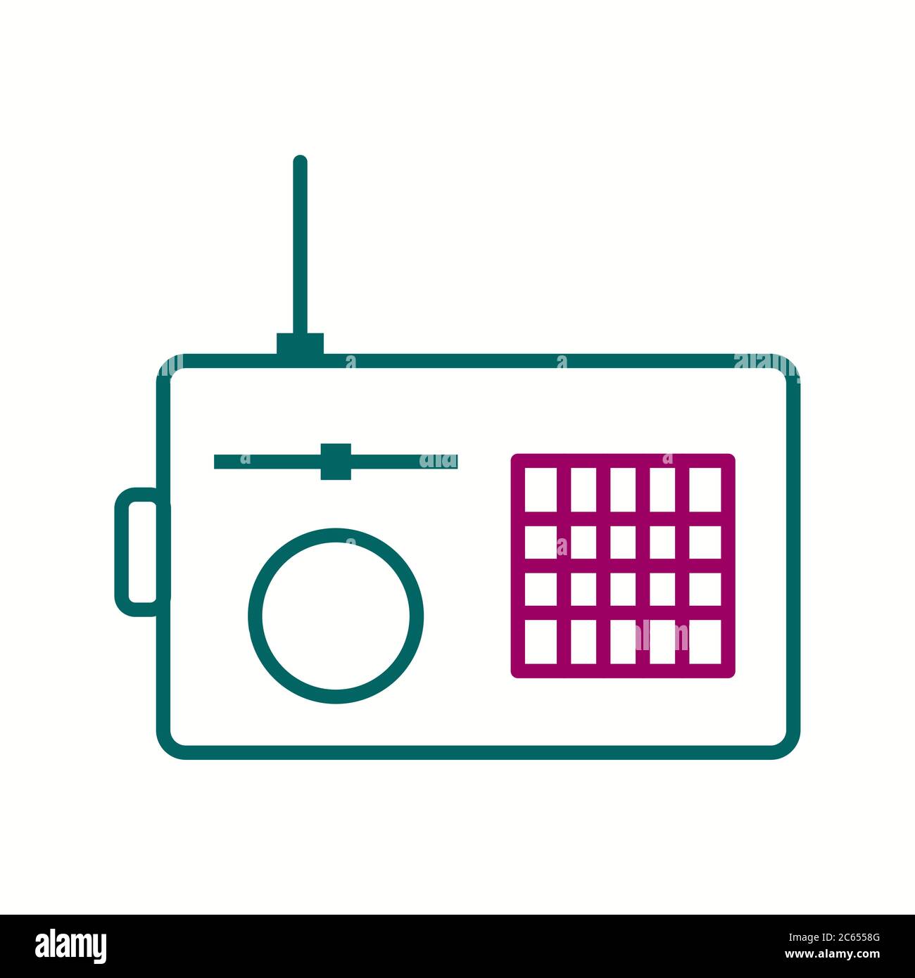 Unique radio vector line hi-res stock photography and images - Alamy