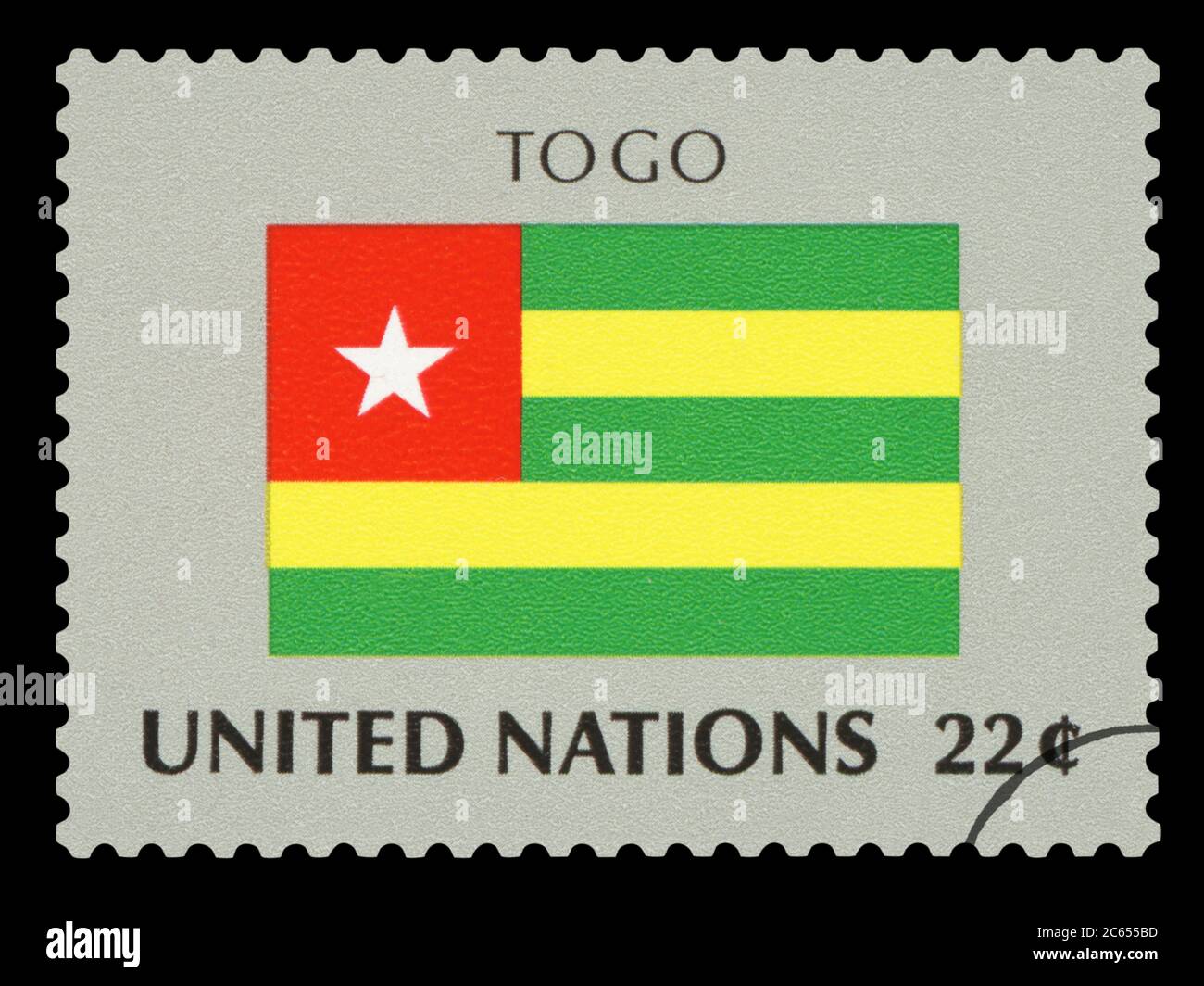 TOGO - Postage Stamp of Togo national flag, Series of United Nations