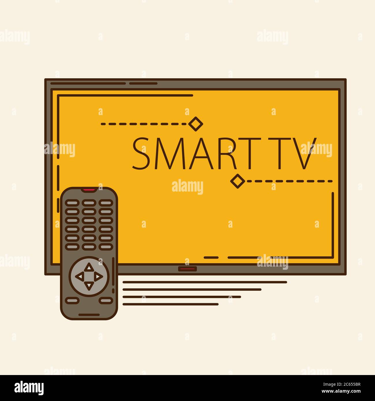 watch tv movie design Stock Vector