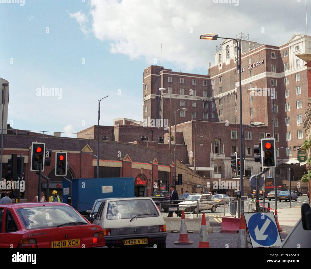 Leeds city centre, northern England, UK in 1996 Stock Photo Alamy