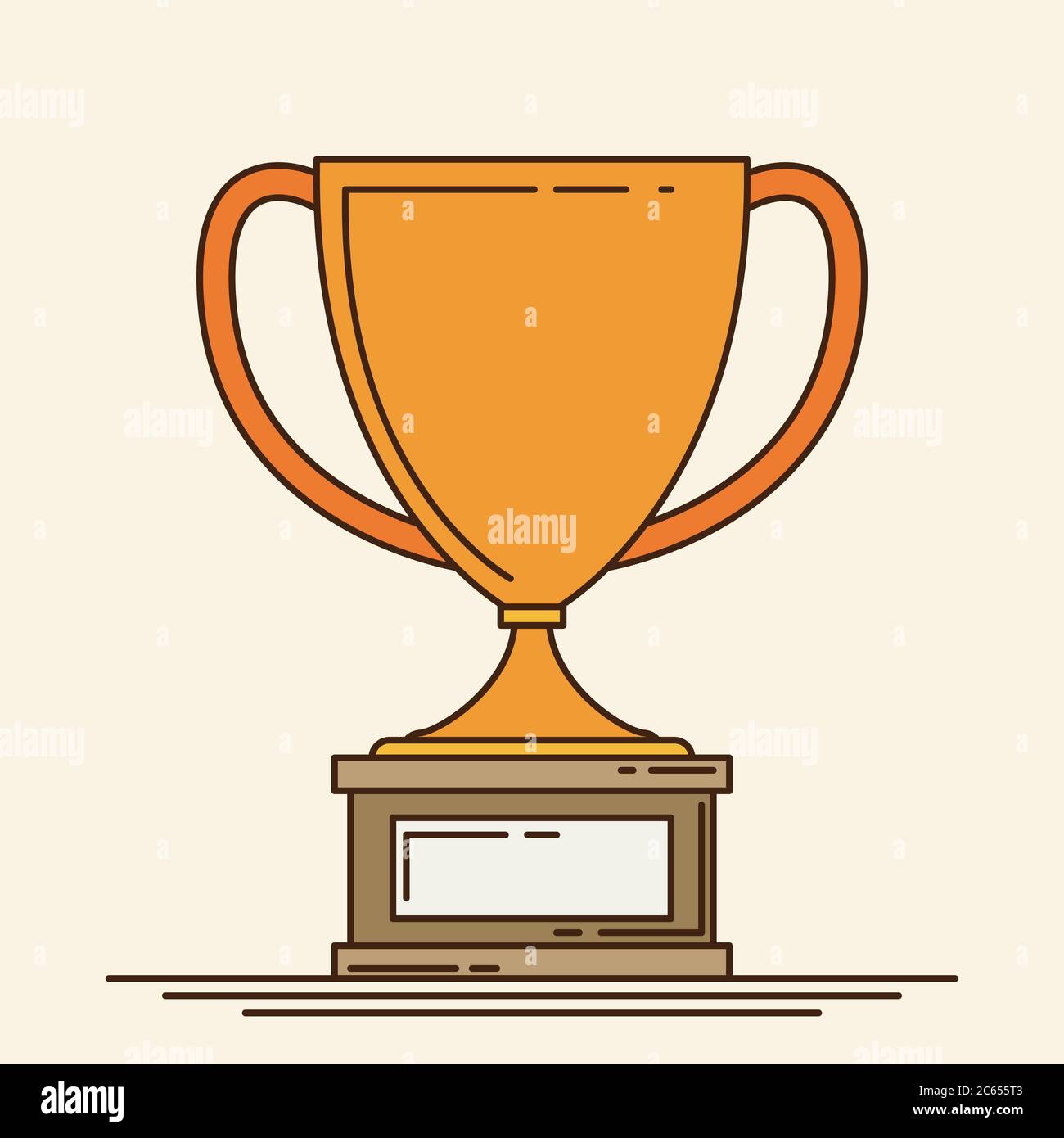 Champions League Trophy Icon vector de Stock