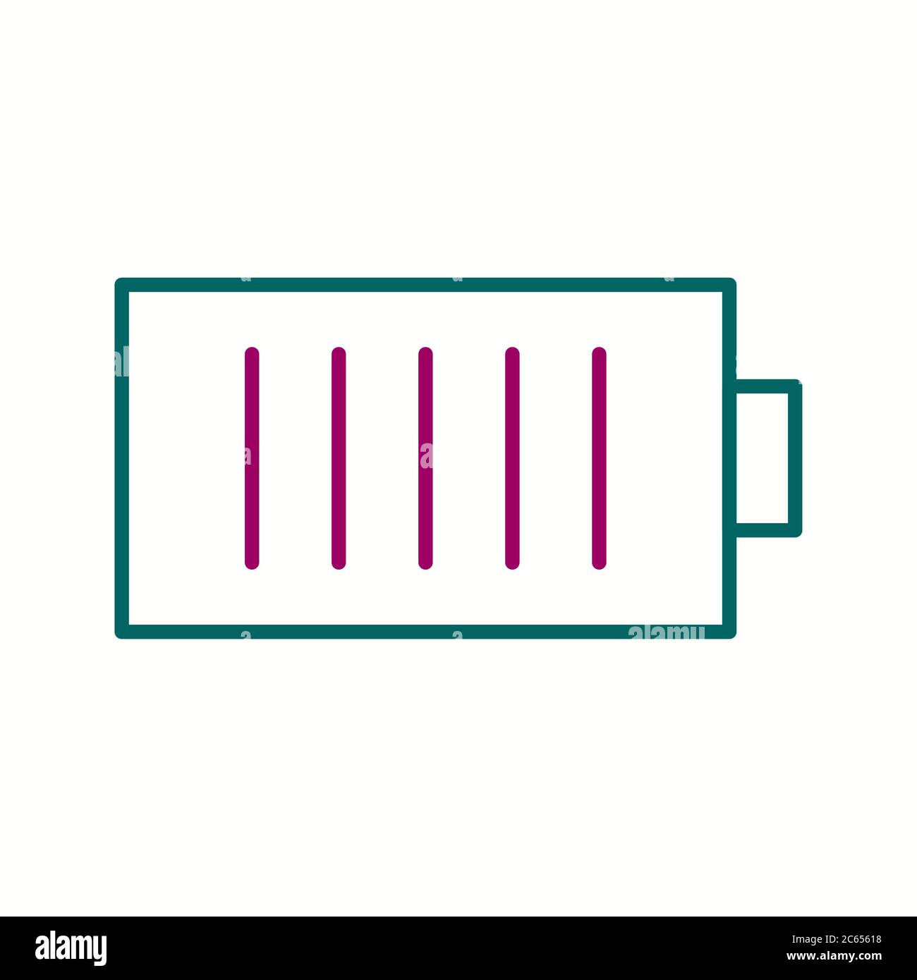 Unique Charging Cell Vector Line Icon Stock Vector Image & Art - Alamy