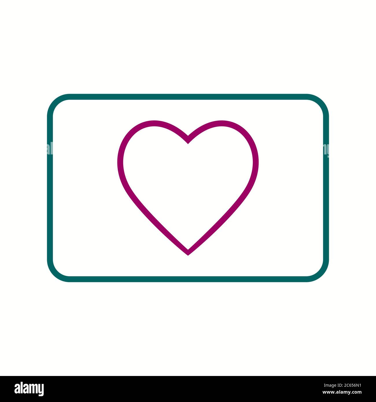 Unique Heart Vector Line Icon Stock Vector Image & Art - Alamy