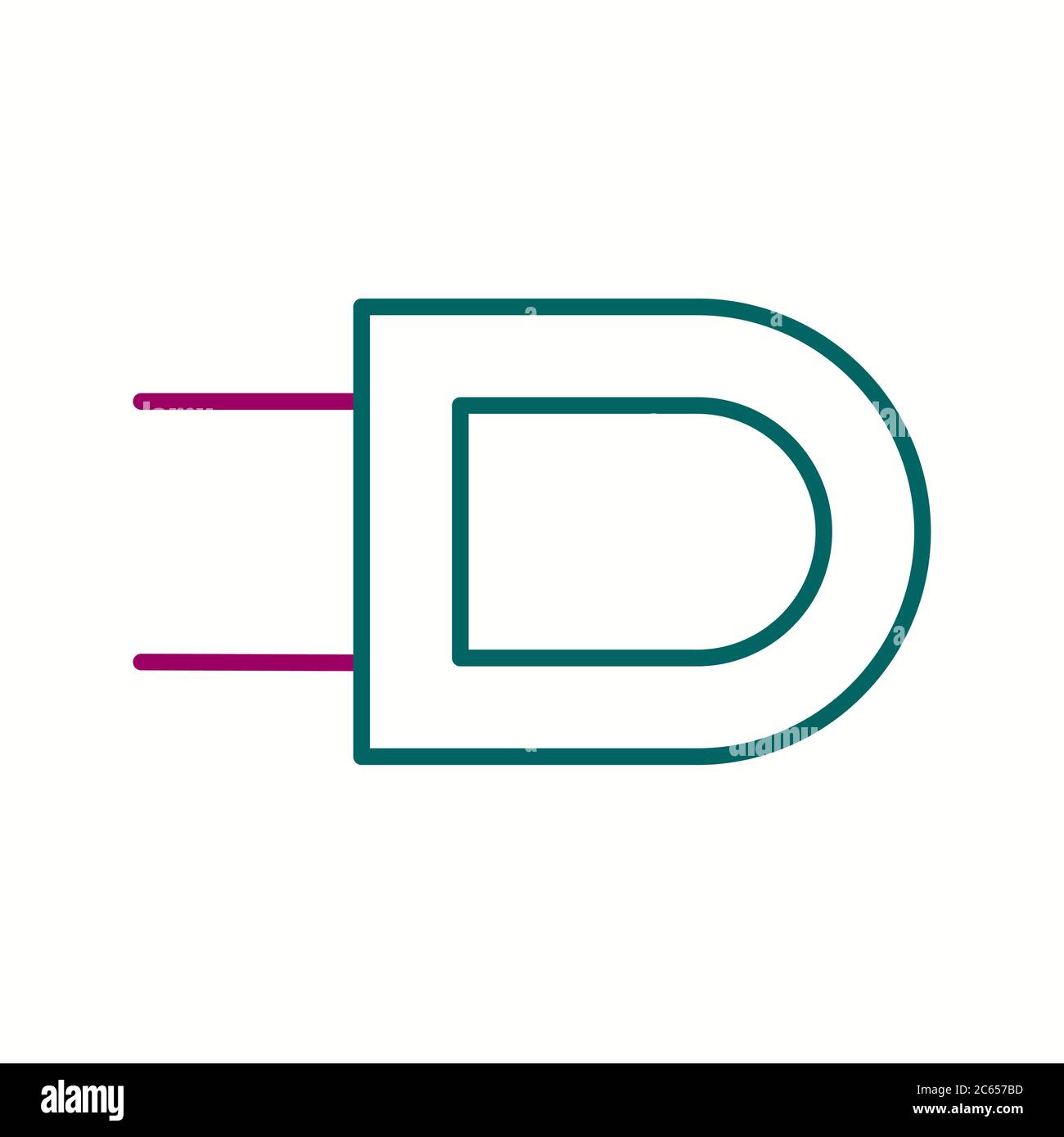 Unique Plug I Vector Line Icon Stock Vector Image & Art - Alamy