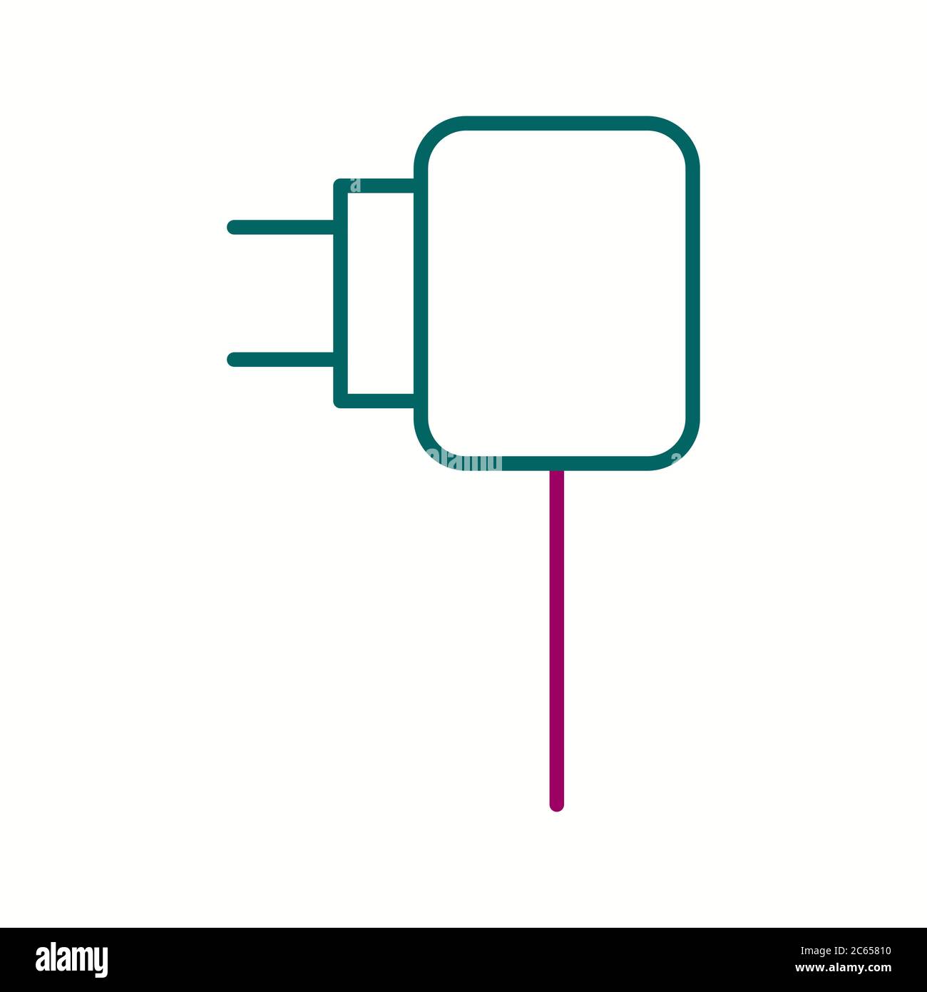 Unique Charger Vector Line Icon Stock Vector Image & Art - Alamy