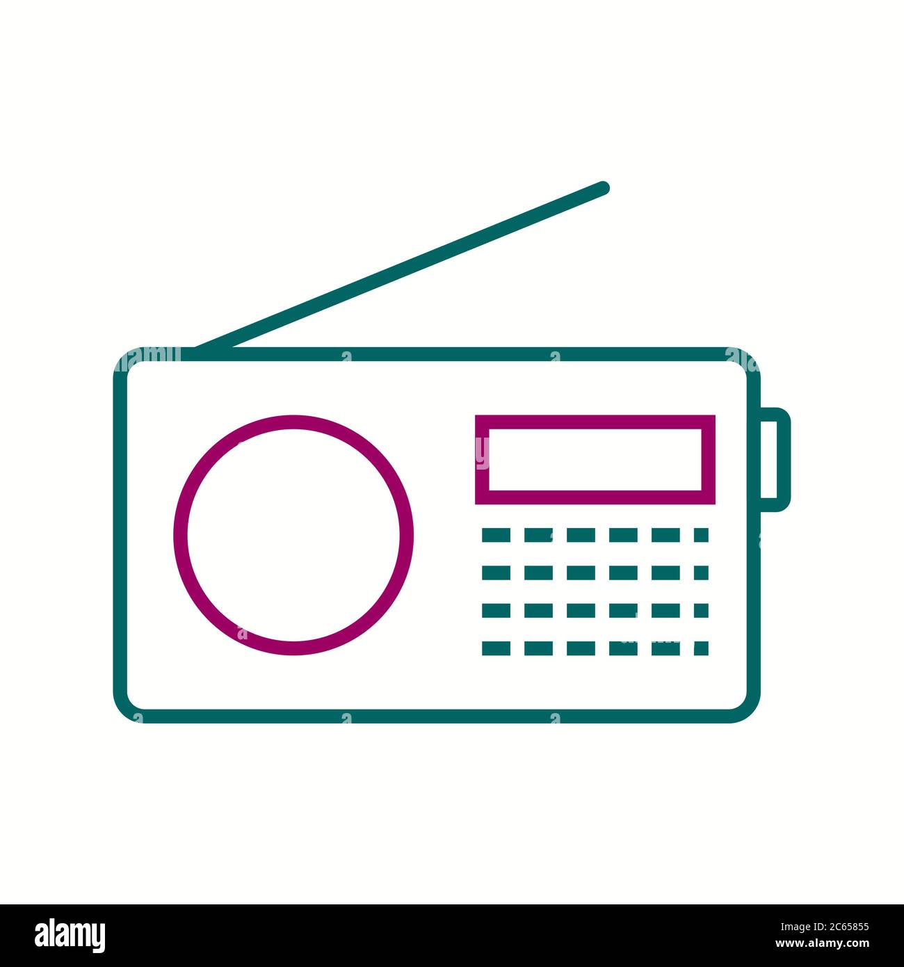 Unique Radio Set Vector Line Icon Stock Vector Image & Art - Alamy