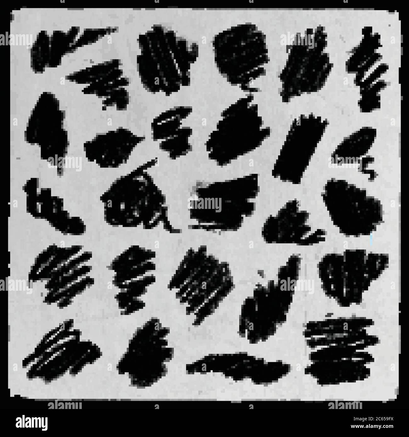 Vector abstract hand drawn pencil grunge set Stock Vector Image & Art ...
