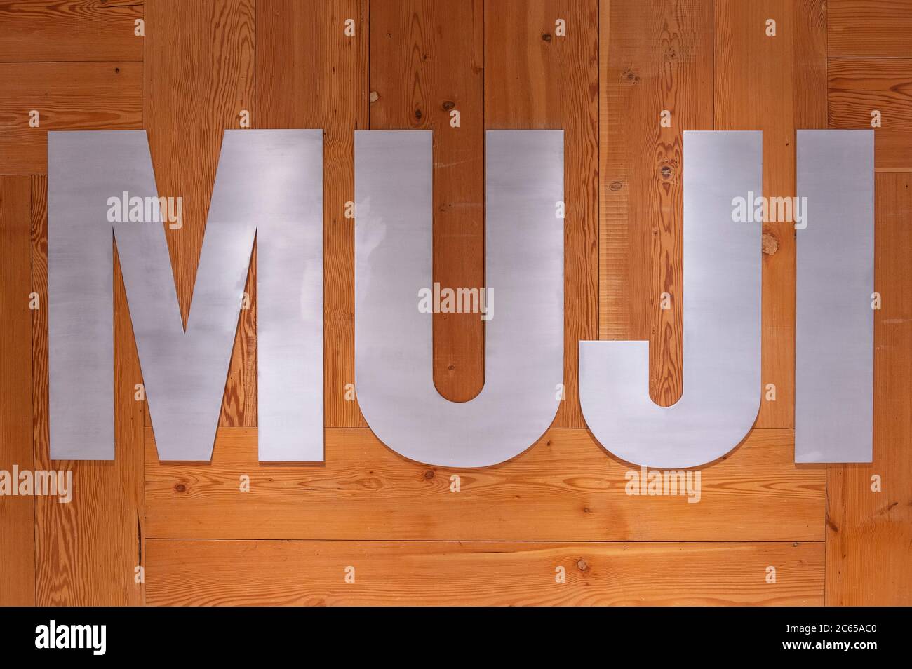 Japanese multinational household and clothing retail company, Muji logo