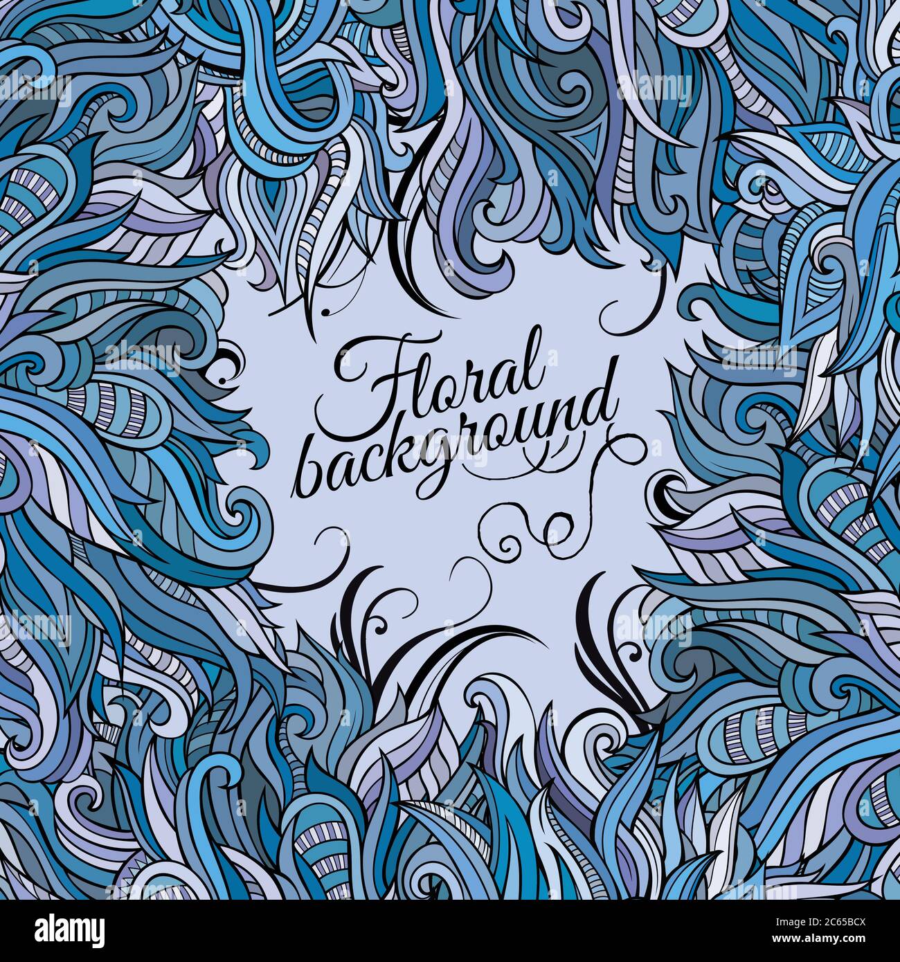 Abstract vector decorative nature background Stock Vector Image & Art ...