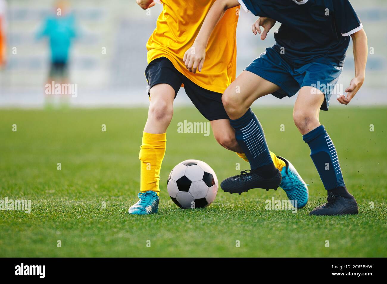 Closeup Of Soccer Players Legs In Duel Boys Kicking Football Ball On Grass Venue Competition Moment Between Two Young Soccer Football Players Stock Photo Alamy Closeup Of Soccer Players Legs In Duel Boys Kicking Football Ball On Grass Venue Competition Moment Between Two Young Soccer Football Players Stock Photo Alamy