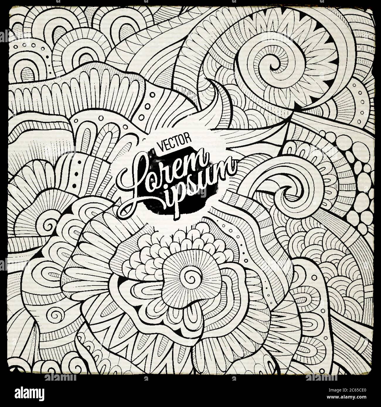 Decorative ethnic vector background Stock Vector Image & Art - Alamy