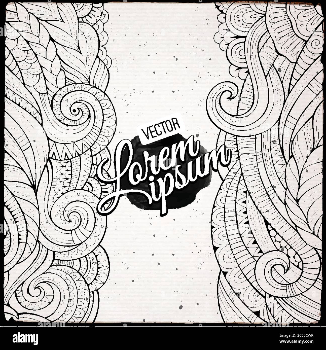 Abstract vector decorative nature background Stock Vector Image & Art ...