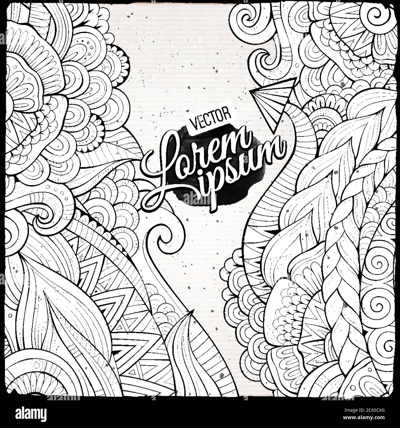 Abstract vector decorative nature background Stock Vector Image & Art ...