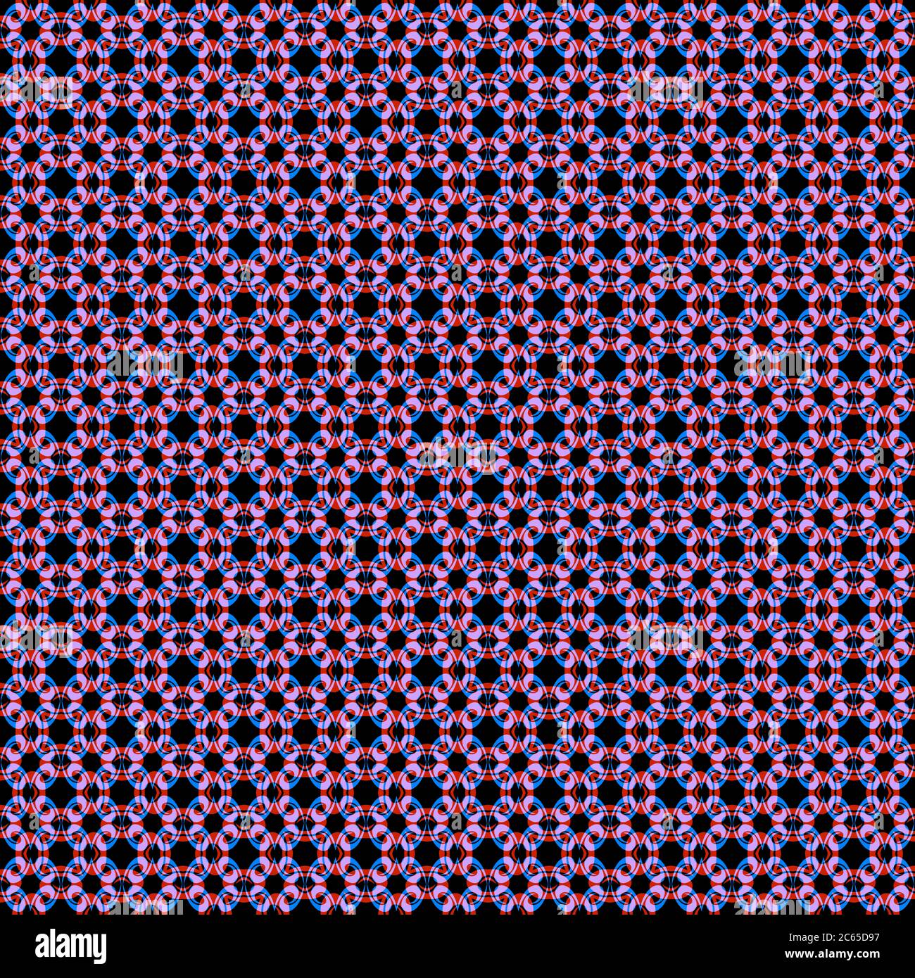Illustration with repetitive geometric shapes covering the background ...