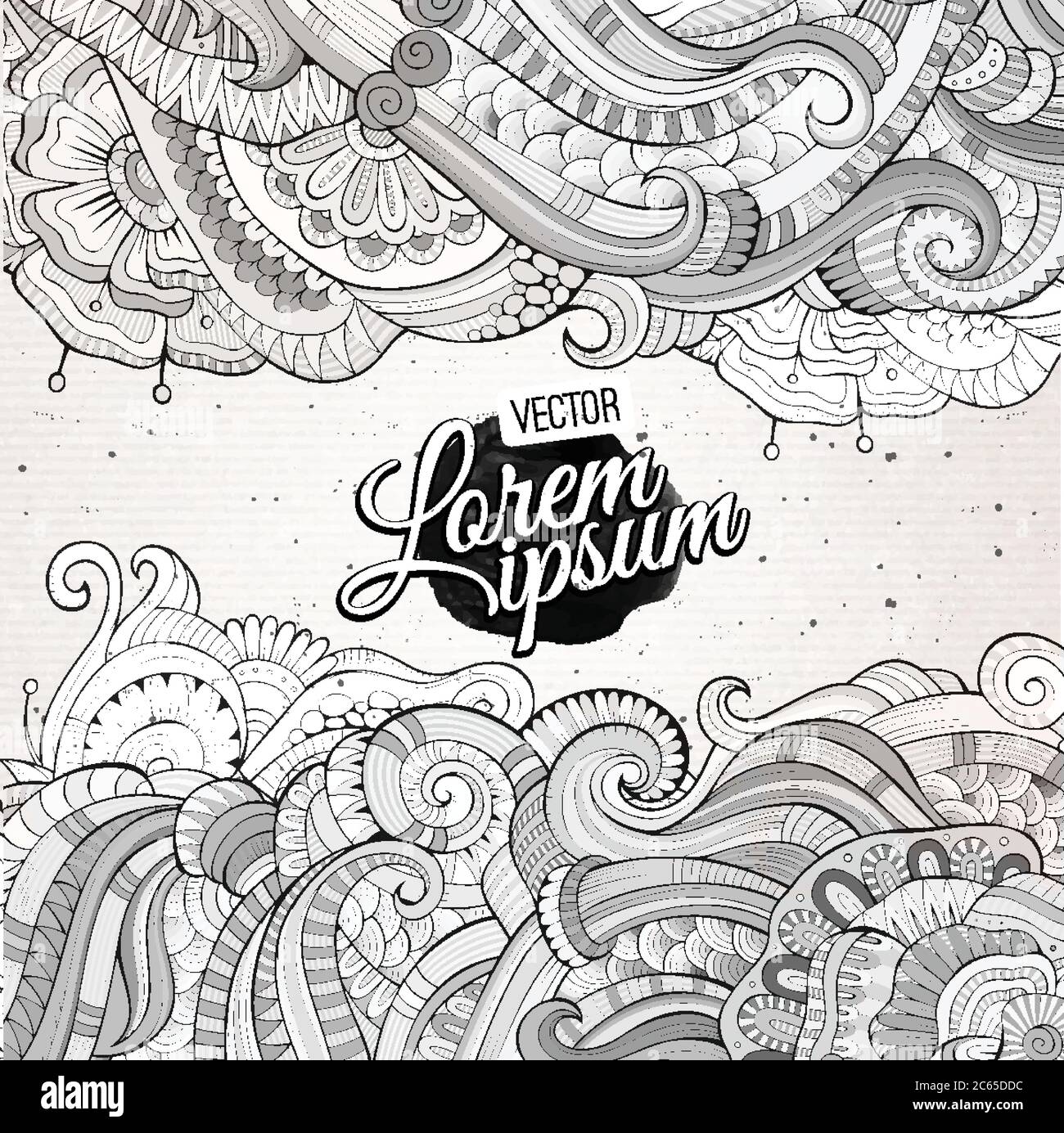 Abstract vector decorative nature background Stock Vector Image & Art ...