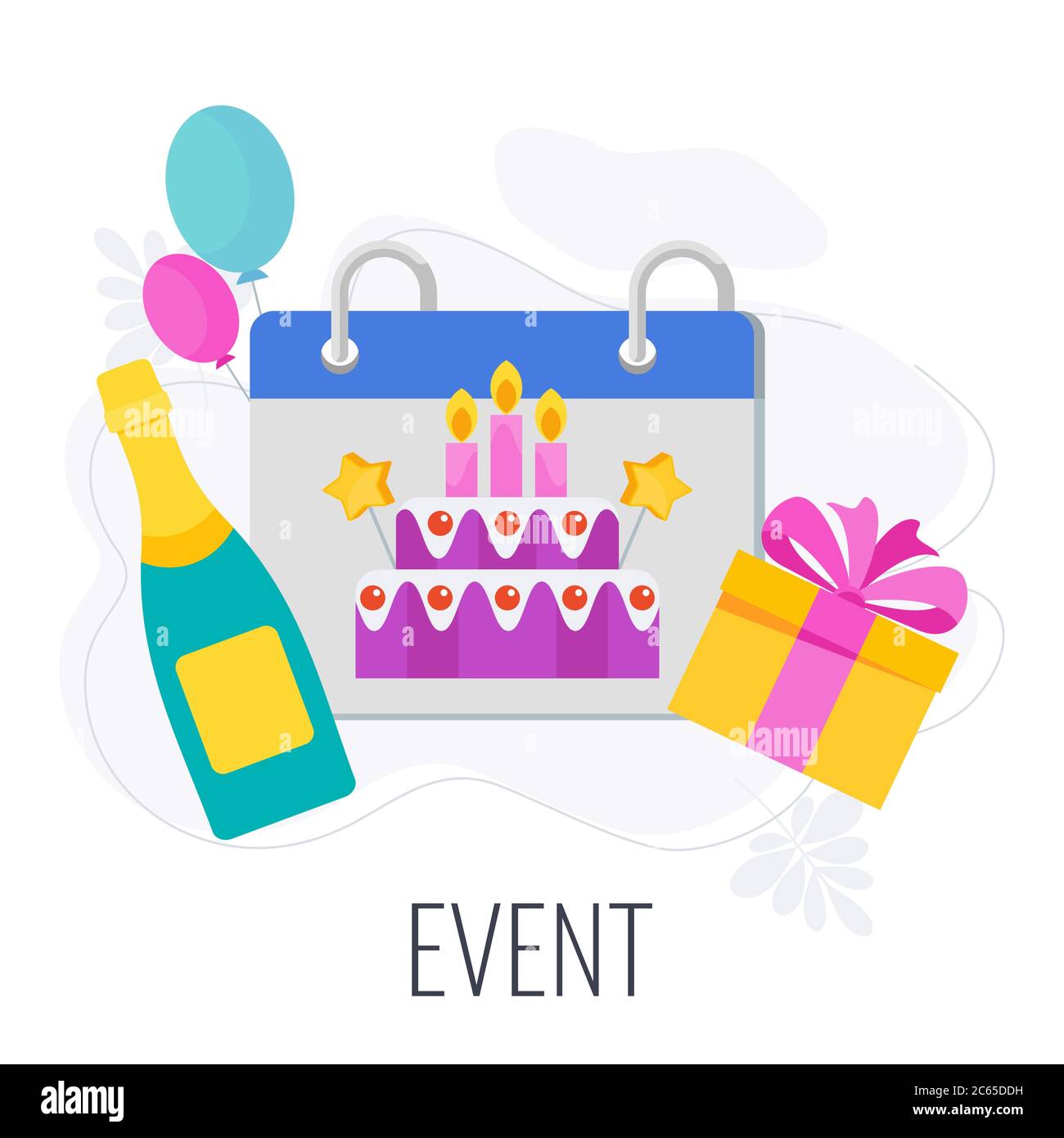 Event Icon. Marketing company between company and customers. Stock Vector