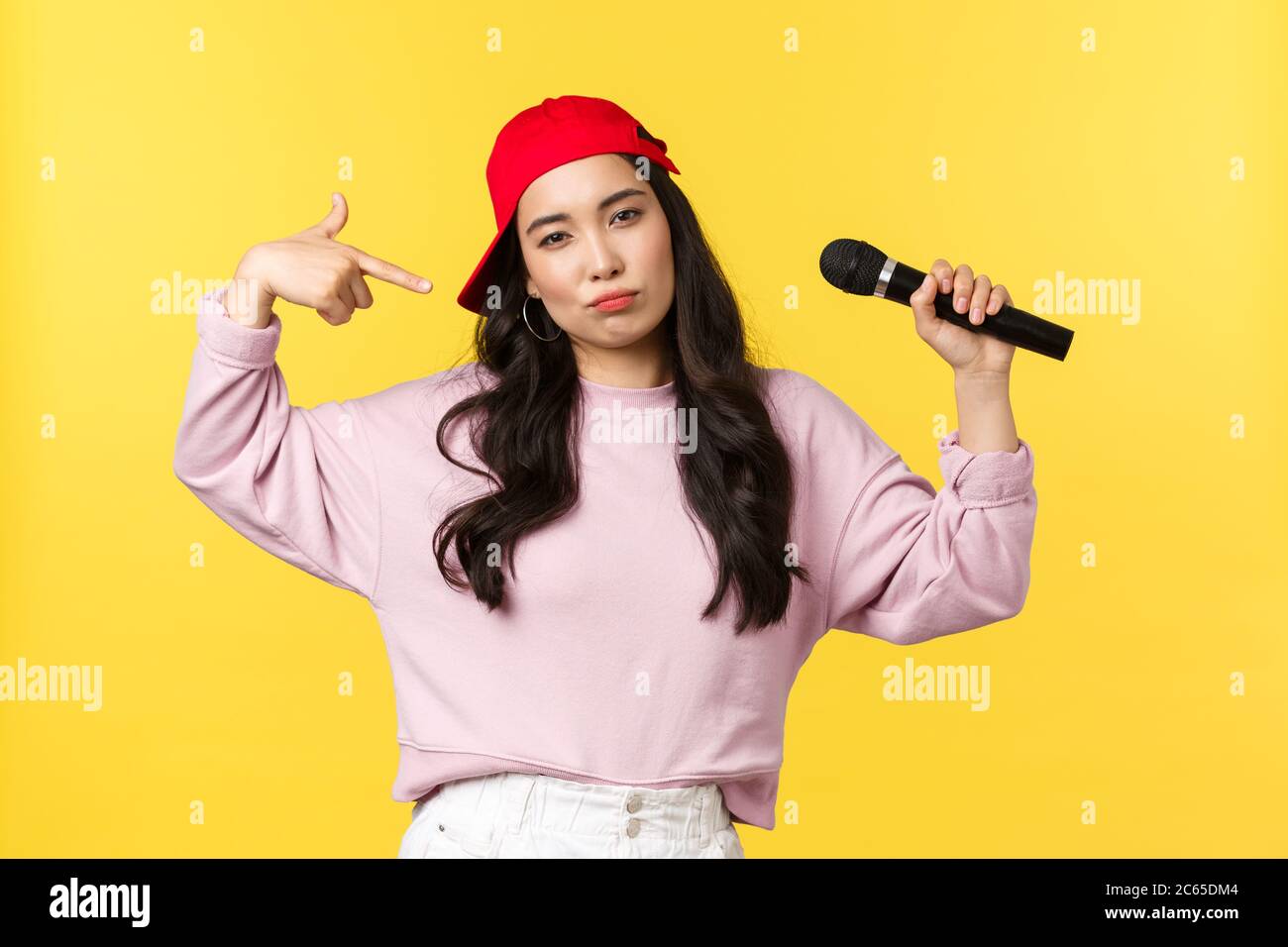 People emotions, lifestyle leisure and beauty concept. Cool and sassy ...