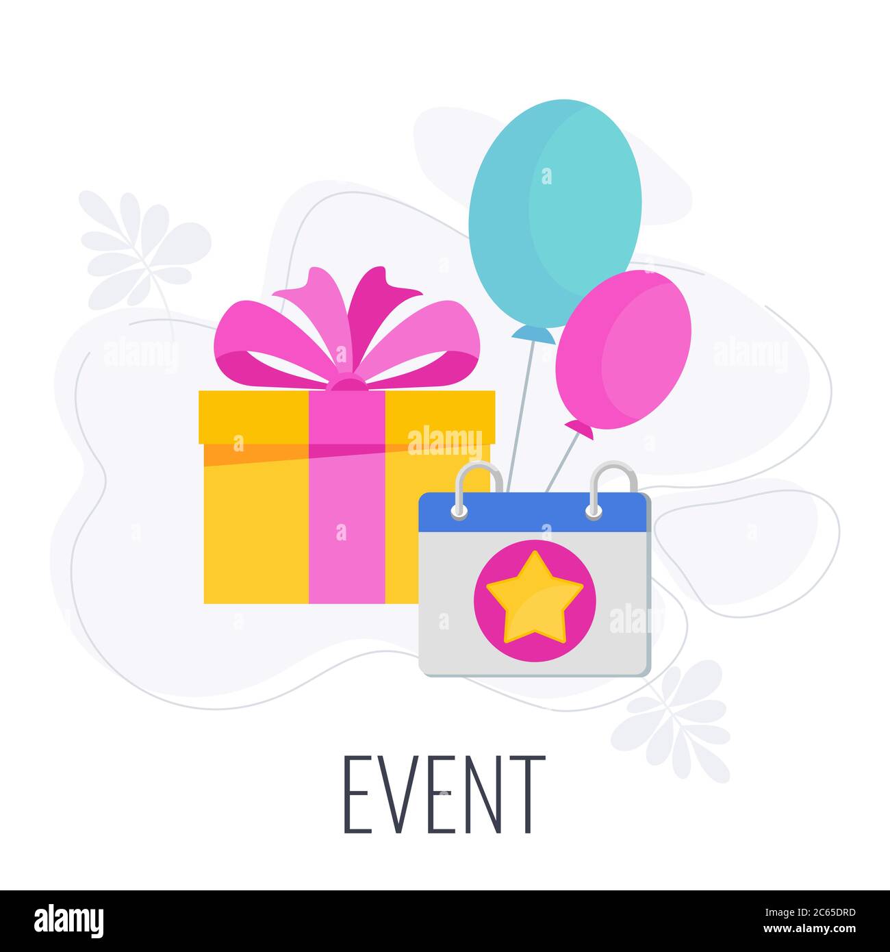 Event Icon. Marketing company between company and customers. Stock Vector