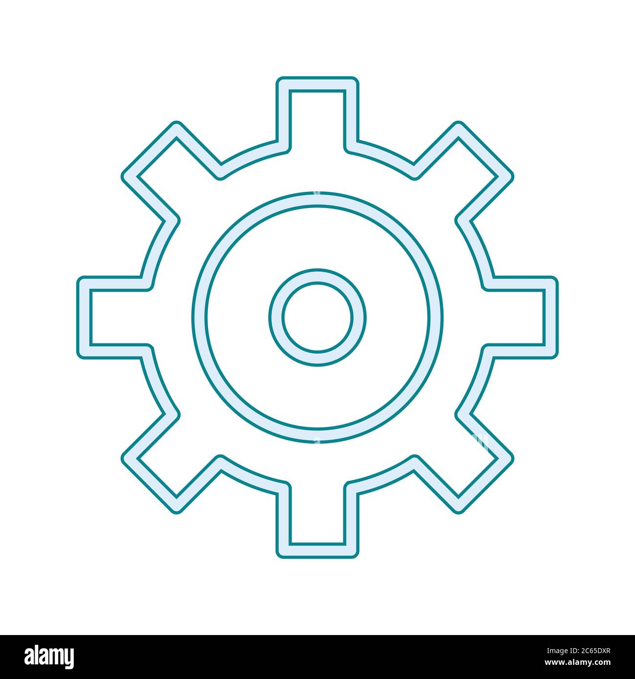 Unique Settings Vector Line Icon Stock Vector Image & Art - Alamy