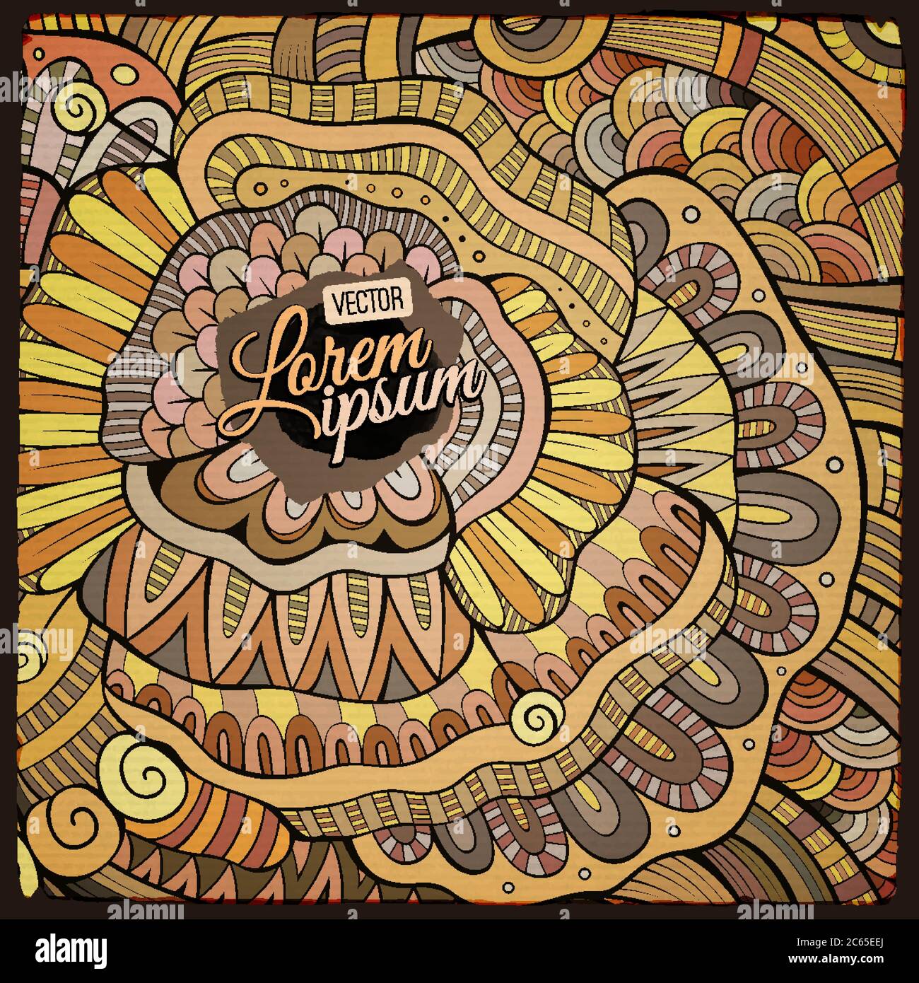 Decorative ethnic vector background Stock Vector Image & Art - Alamy