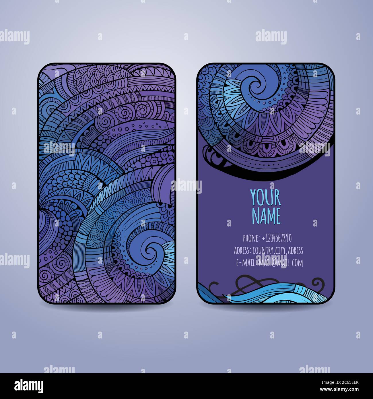 Vector template business cards Stock Vector Image & Art - Alamy