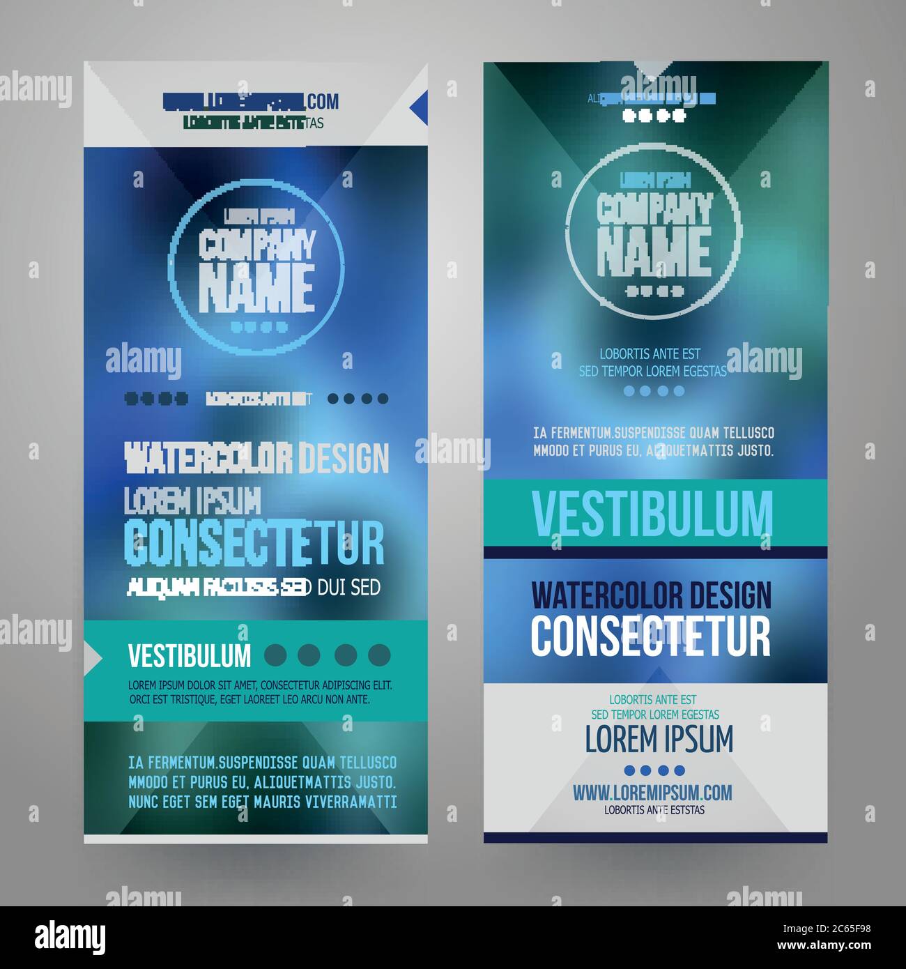 Vector Corporate identity templates design Stock Vector
