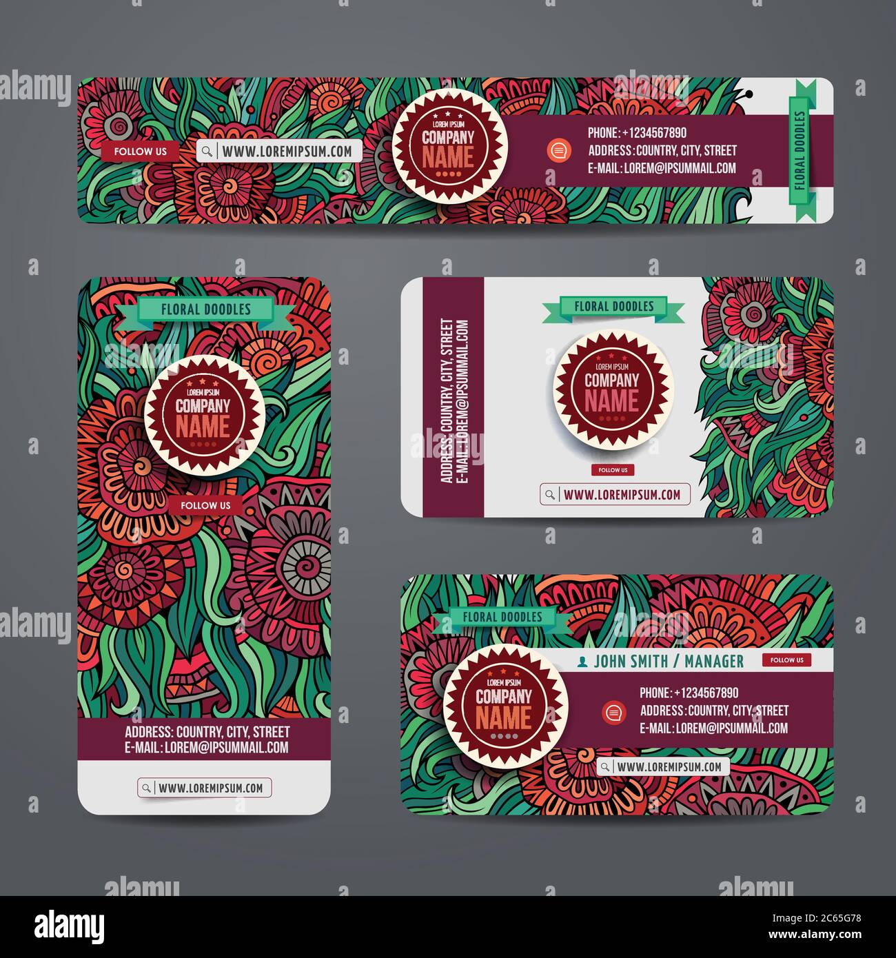 Corporate Identity vector templates set Stock Vector Image & Art - Alamy