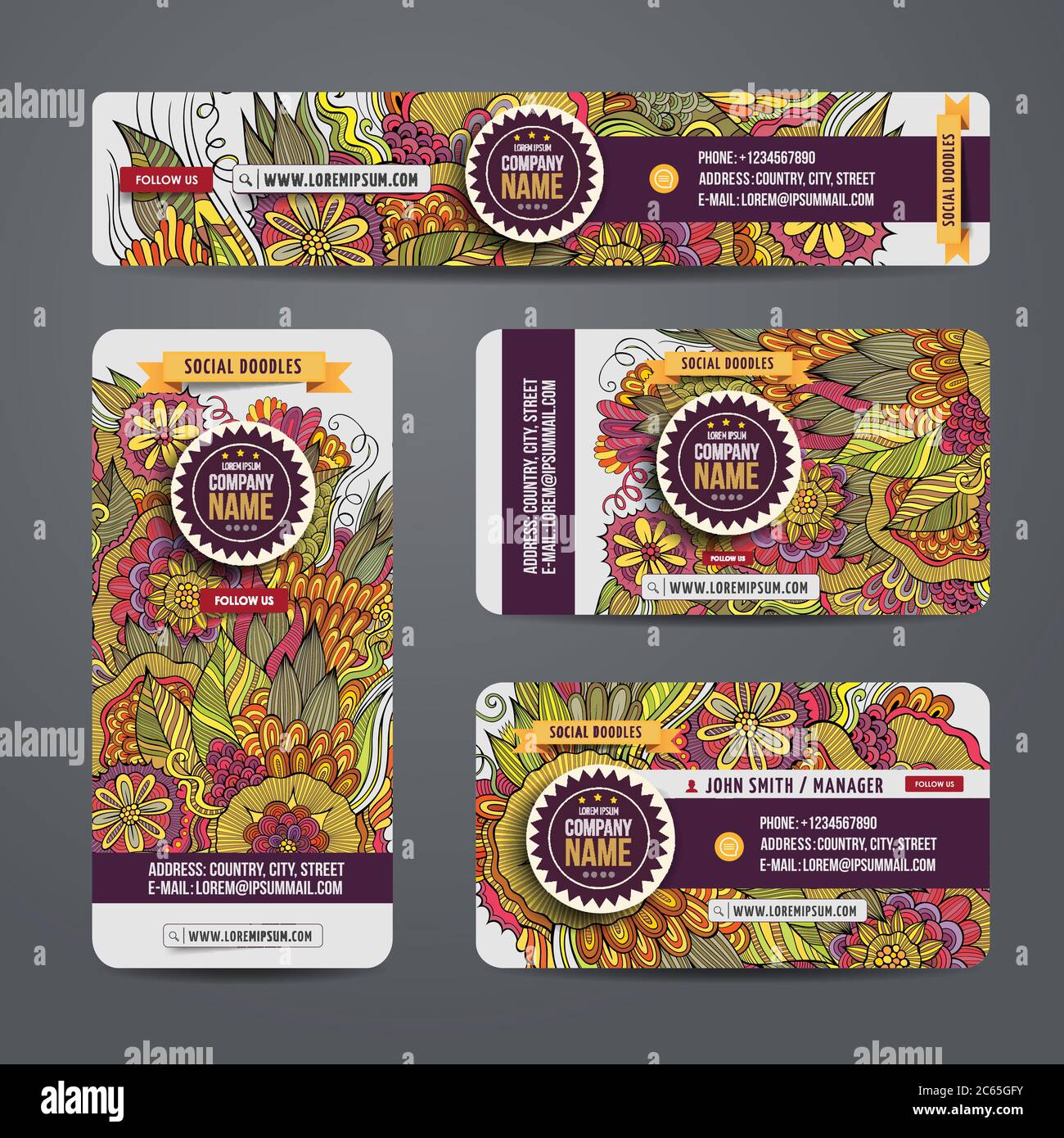 Corporate Identity vector templates Stock Vector Image & Art - Alamy