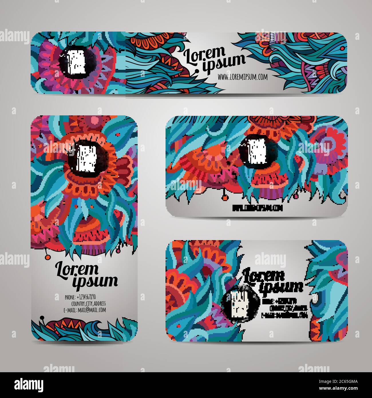 Corporate Identity vector templates set Stock Vector Image & Art - Alamy