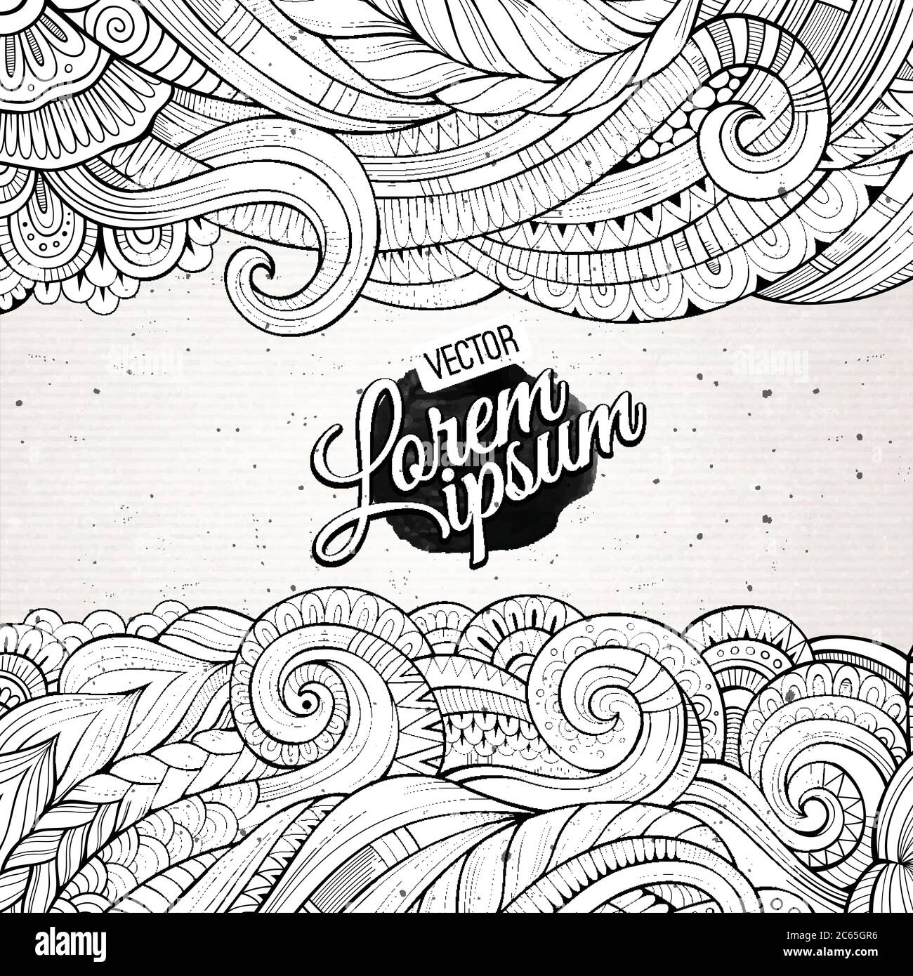 Abstract vector decorative nature background Stock Vector Image & Art ...