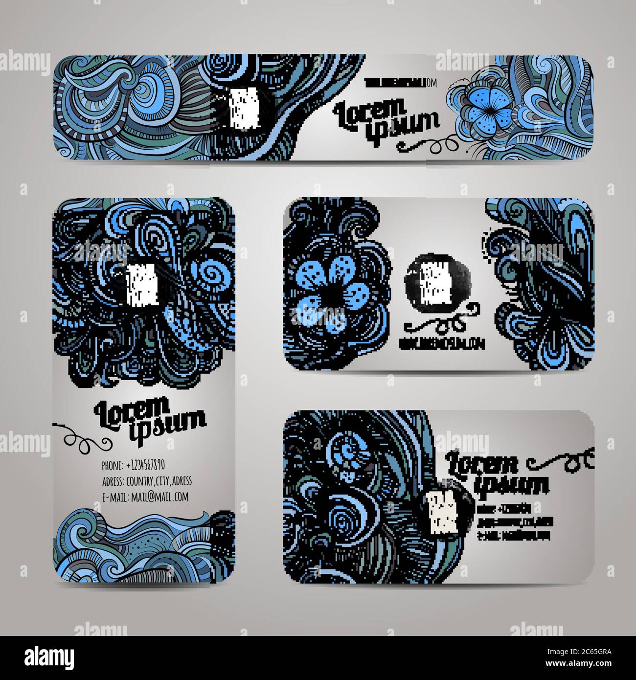 Corporate Identity vector templates set Stock Vector Image & Art - Alamy