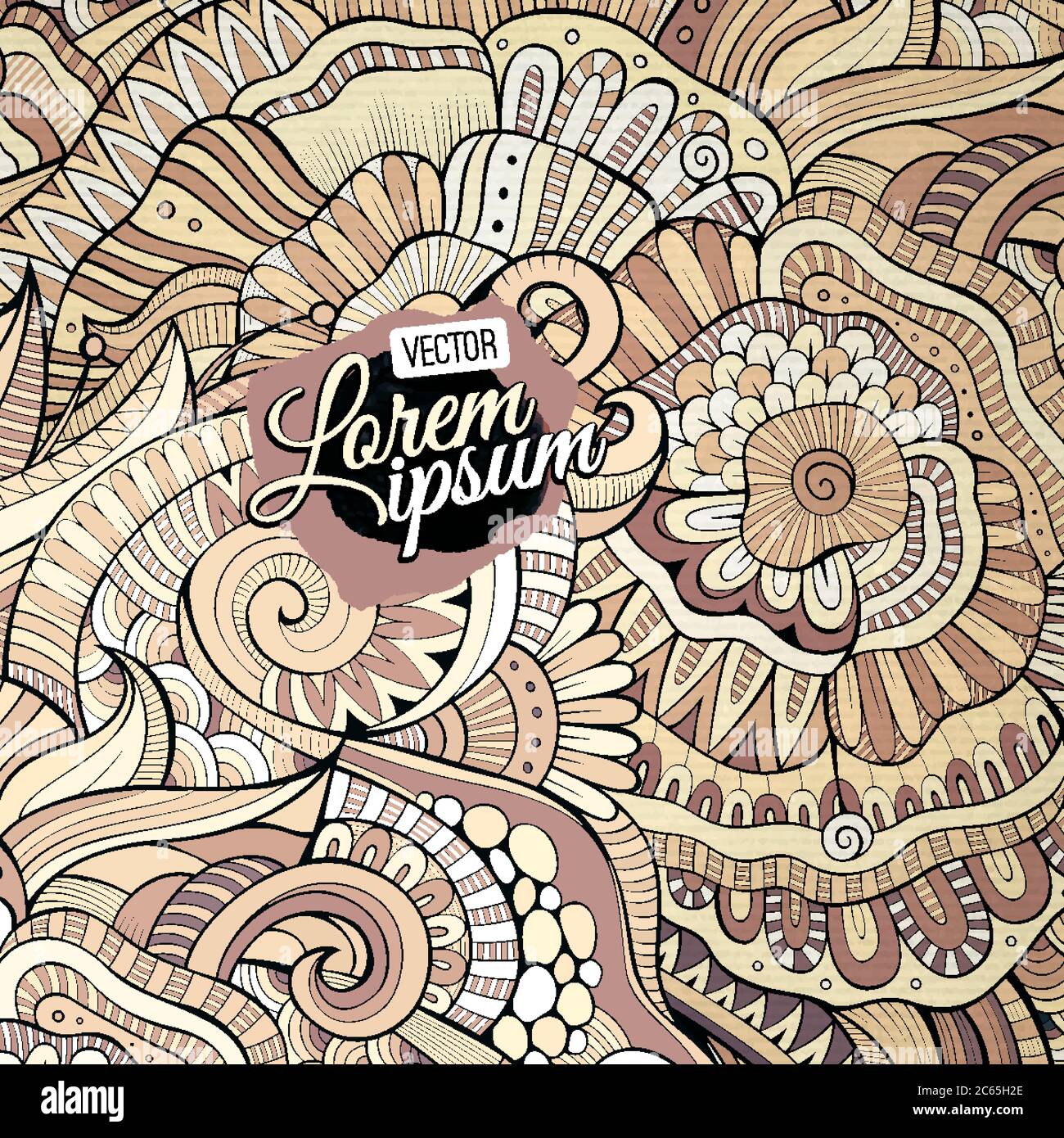 Decorative ethnic vector background Stock Vector Image & Art - Alamy