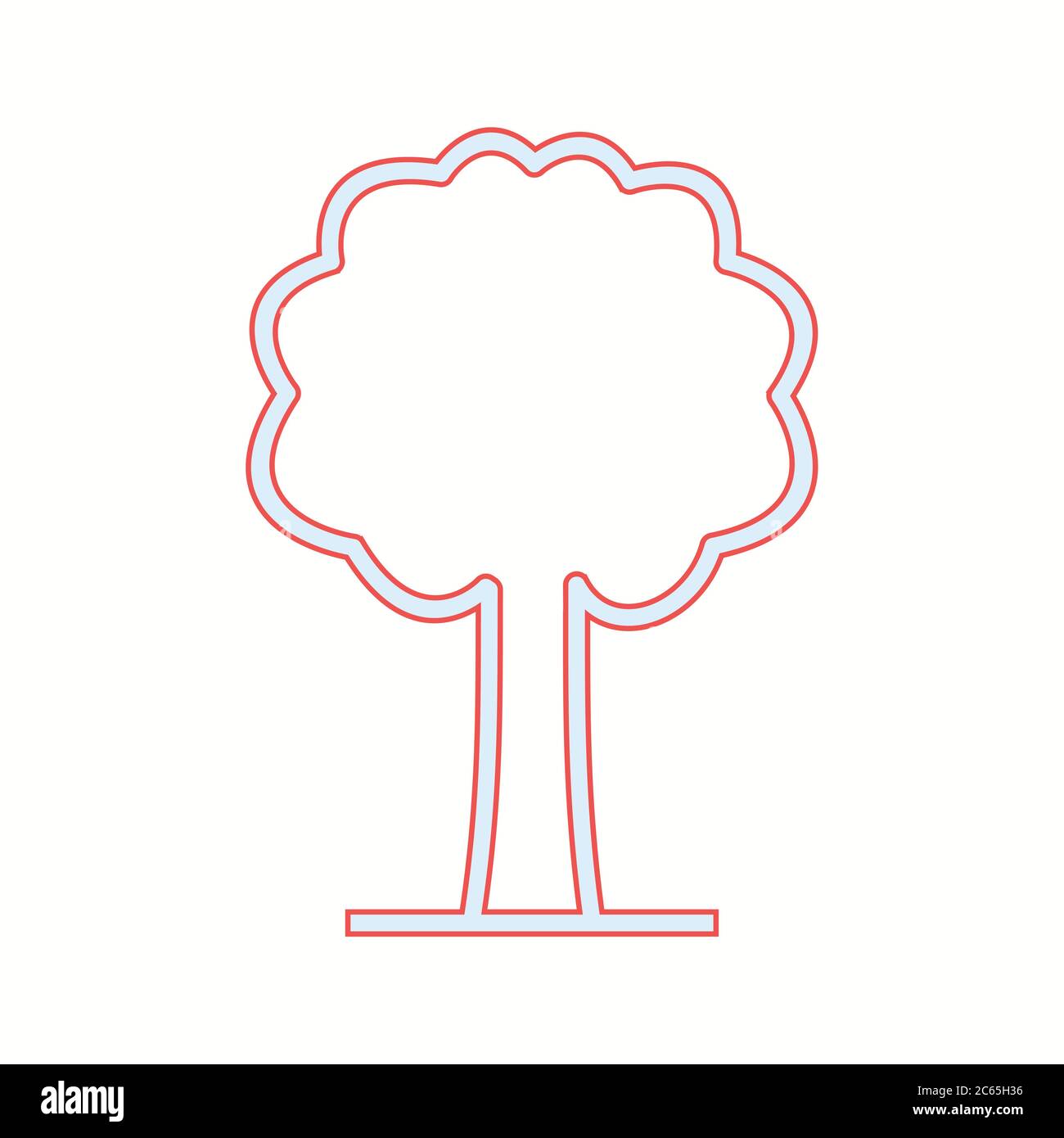 Unique Tree Vector Line Icon Stock Vector Image & Art - Alamy