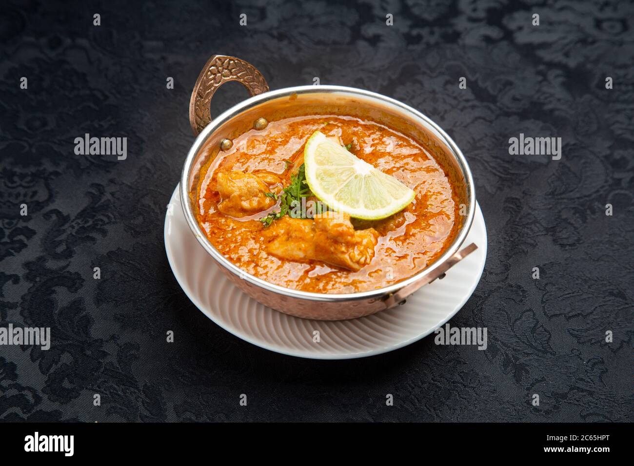 Typical Indian food chicken curry Stock Photo - Alamy