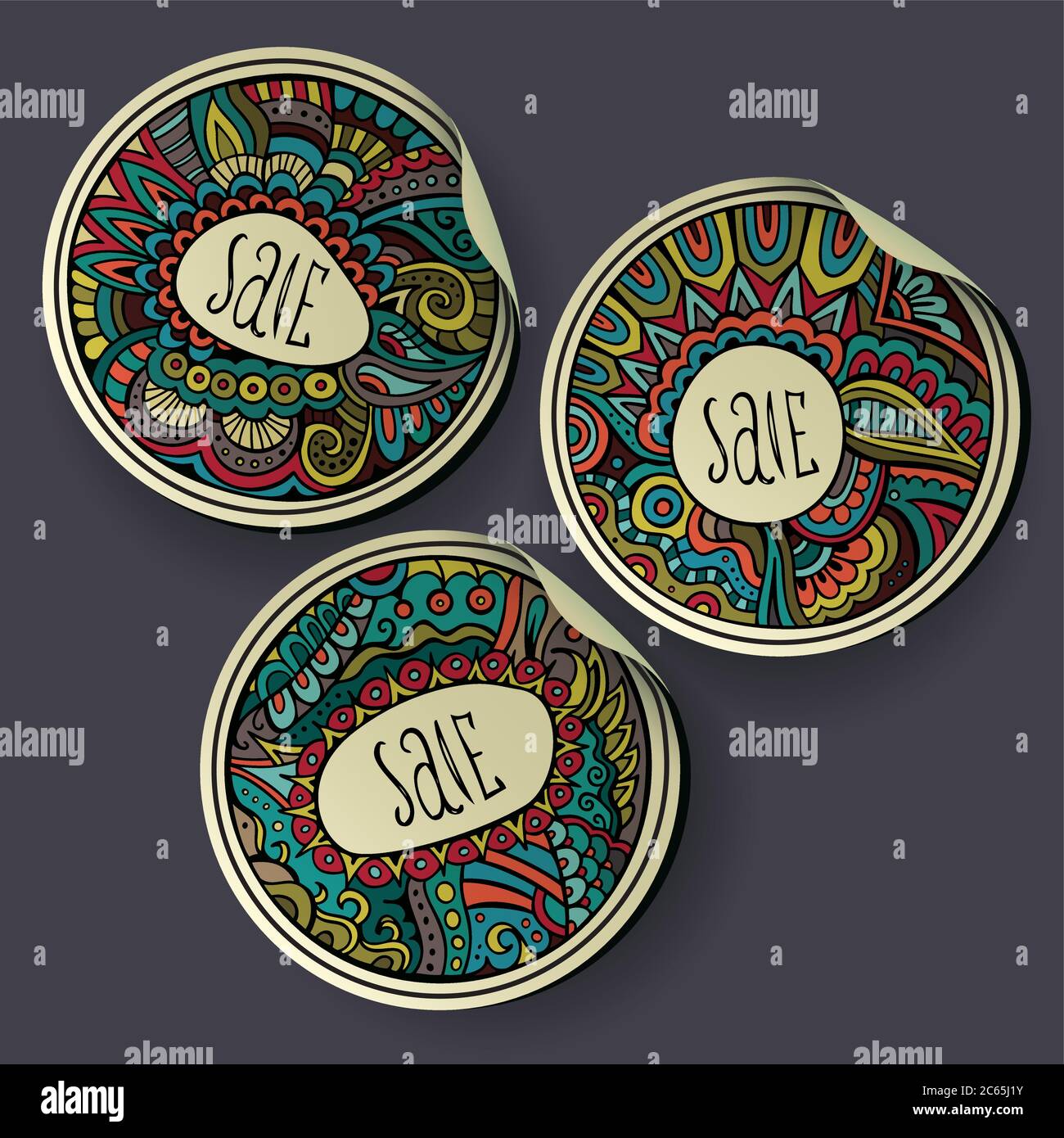 Set of Sale decorative vector Labels Stock Vector Image & Art - Alamy
