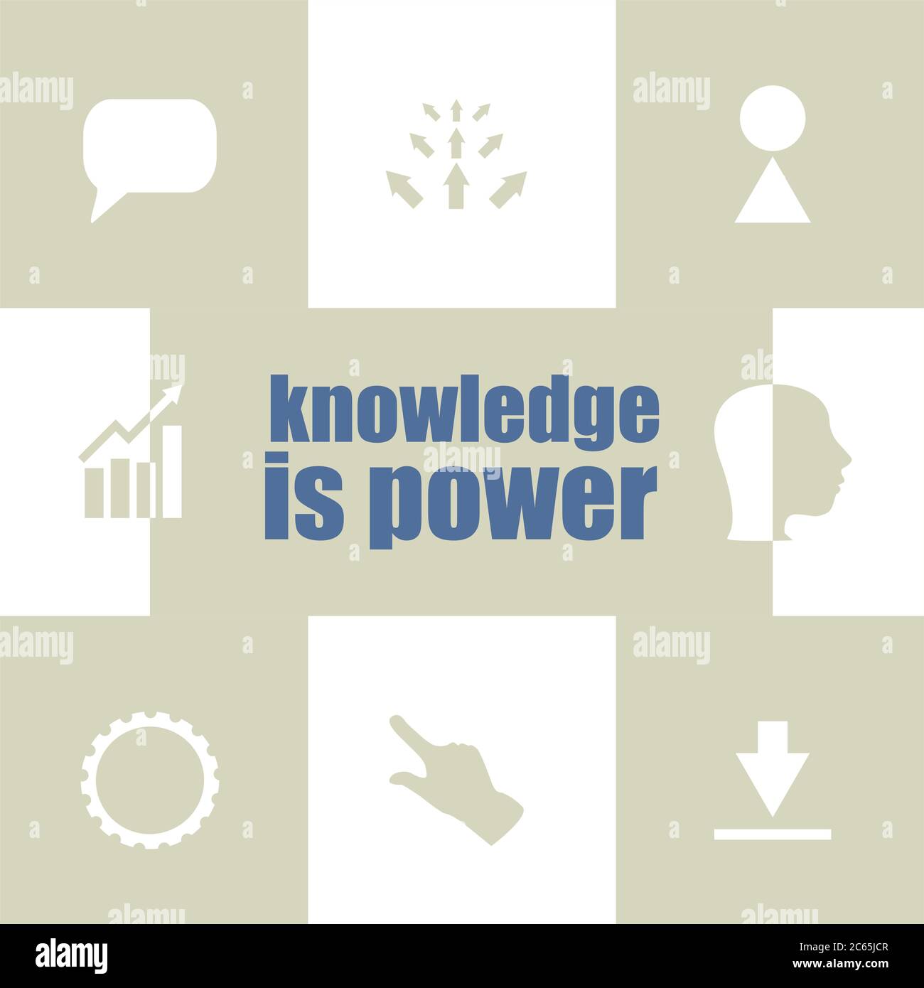 Education and learn concept. text knowledge is power . Infographic ...