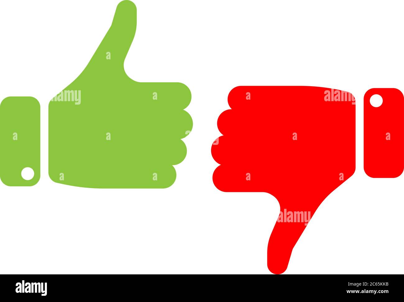 https://c8.alamy.com/comp/2C65KKB/vote-thumbs-up-icon-in-red-and-green-make-a-choice-yes-or-no-love-it-or-hate-it-like-or-dislike-win-or-loss-vector-illustration-2C65KKB.jpg