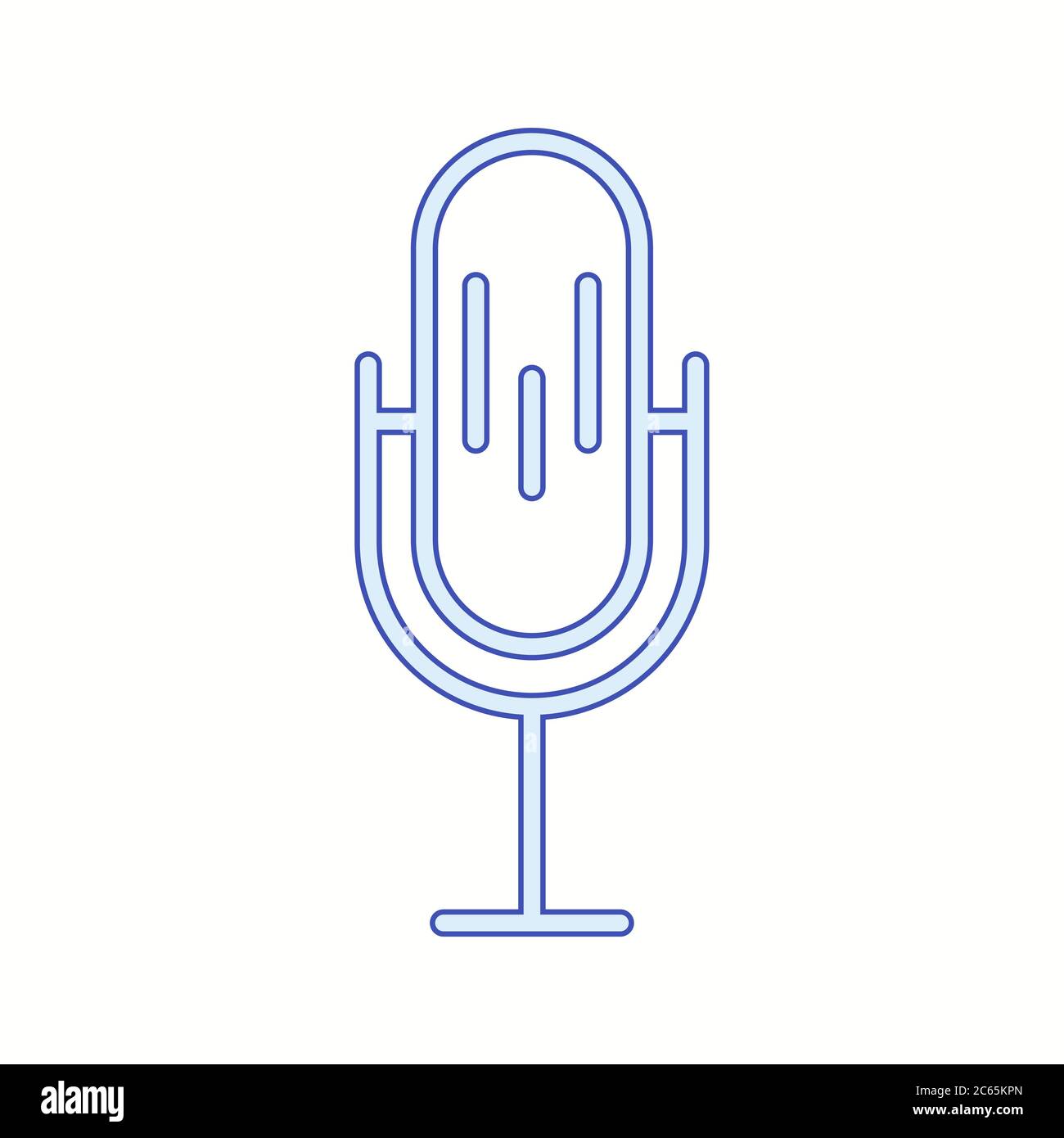 Unique Mic Vector Line Icon Stock Vector Image & Art - Alamy