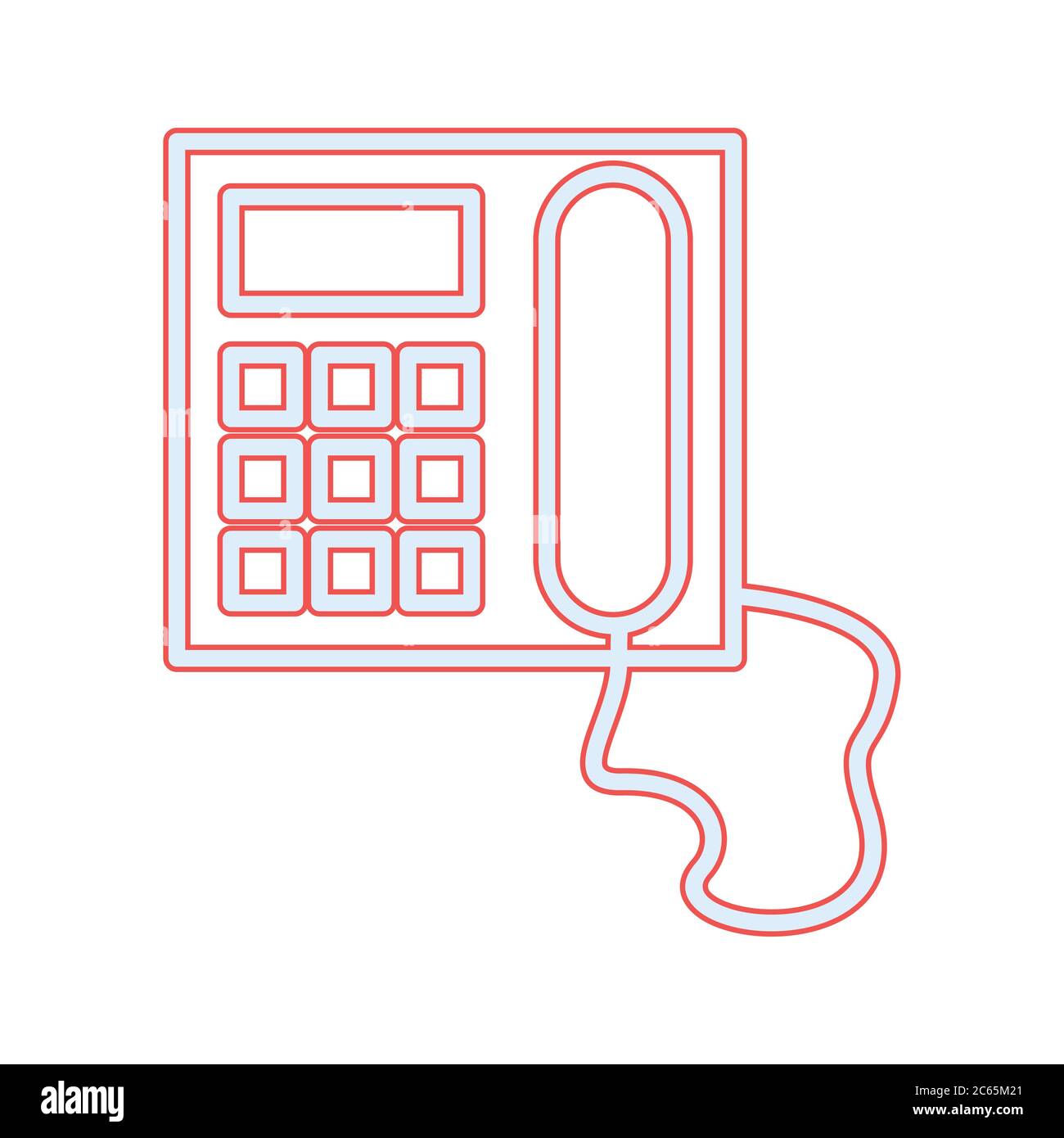 Unique Telephone Vector Line Icon Stock Vector Image & Art - Alamy