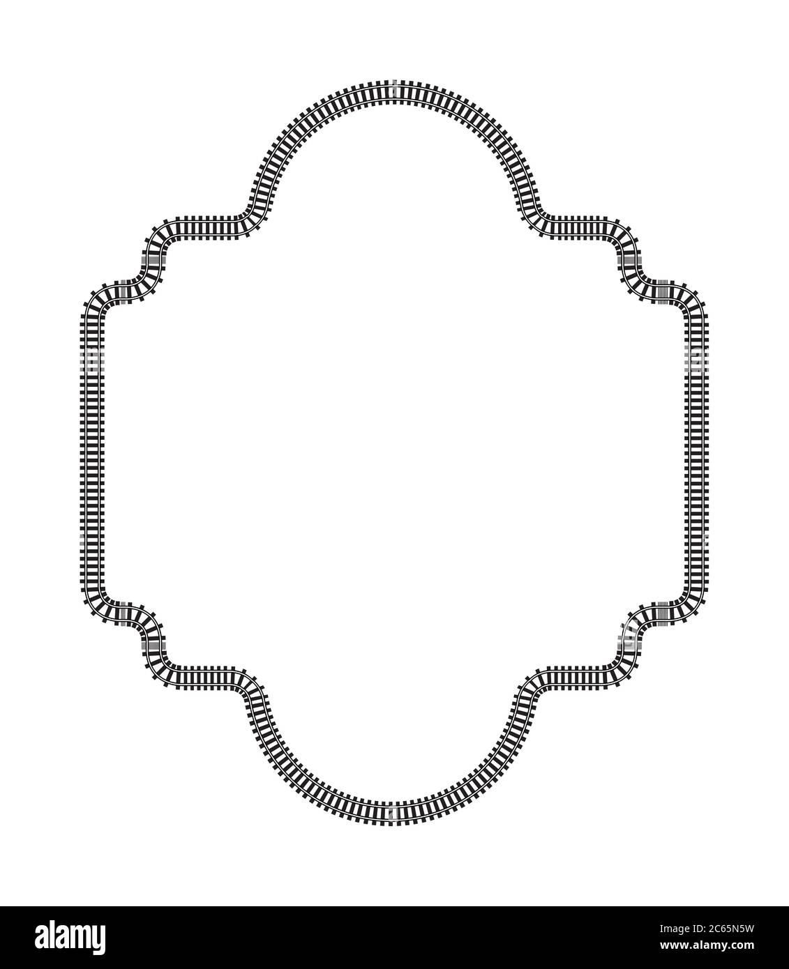 frame elements made in 2d software isolated on white Stock Photo - Alamy