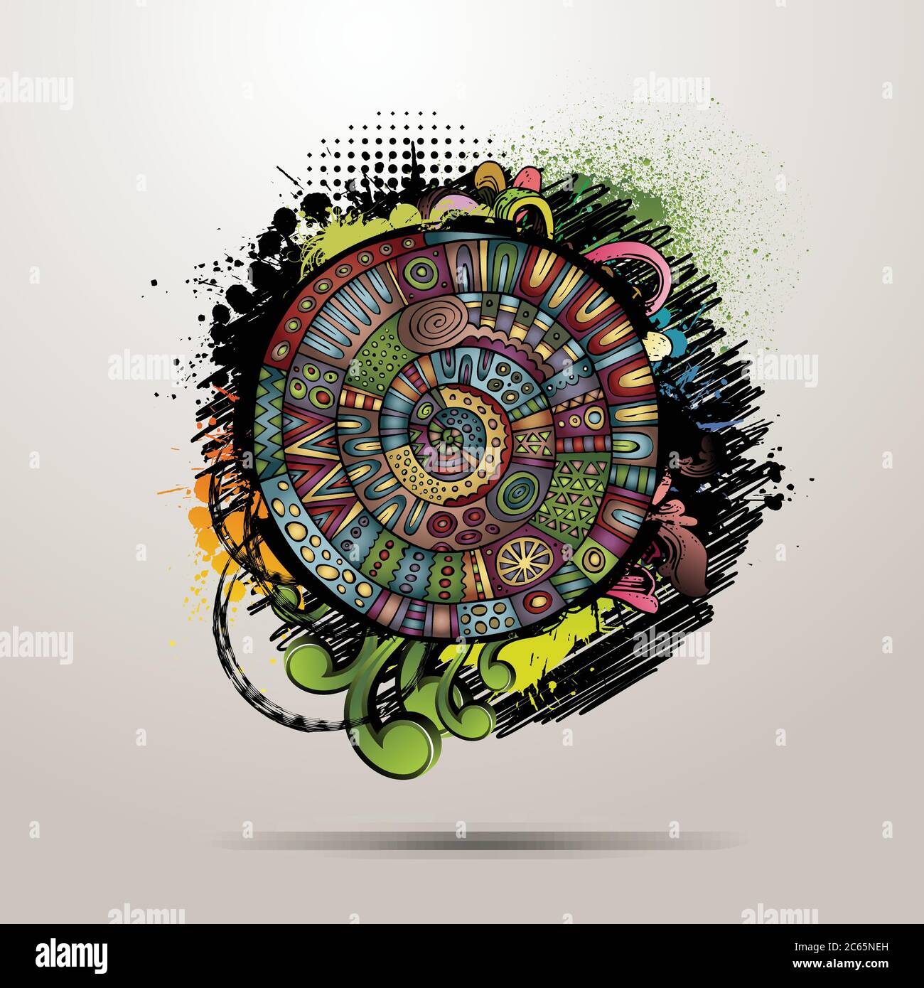Vector decorative grunge abstract background Stock Vector Image & Art ...