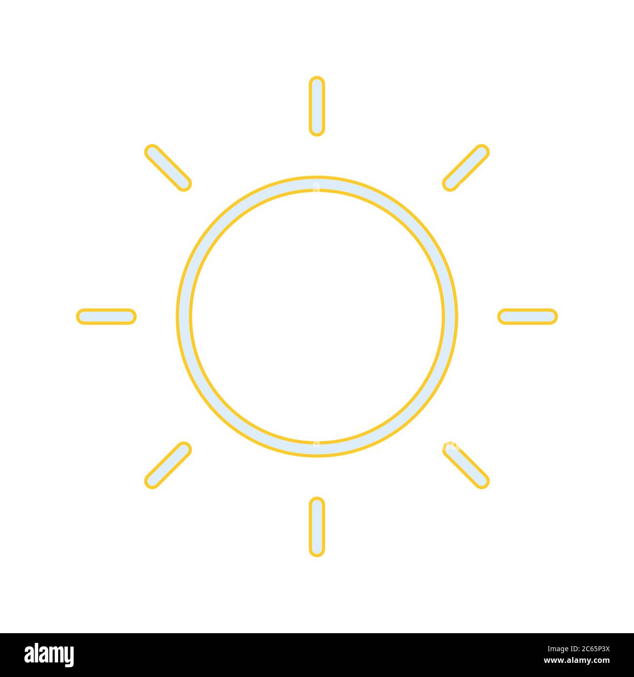 Unique Sun II Phone Vector Line Icon Stock Vector Image & Art - Alamy