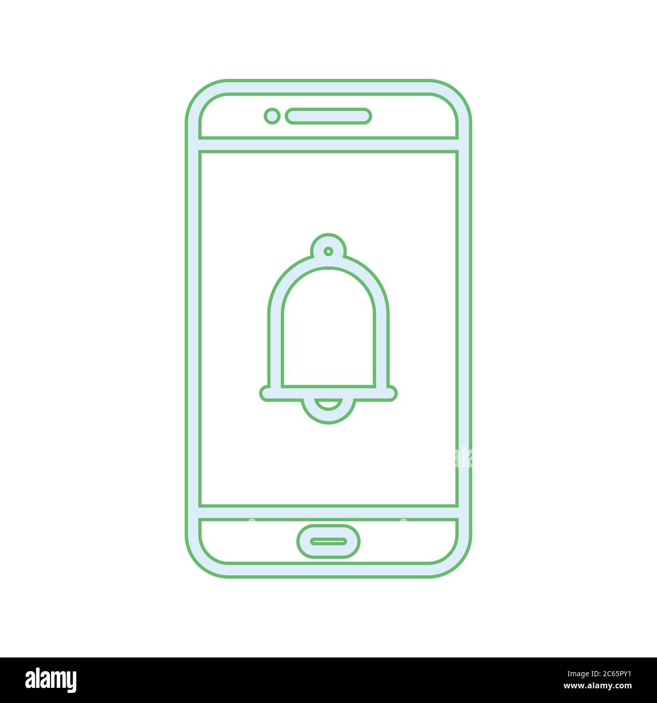 Unique Alarm Ringing Vector Line Icon Stock Vector Image & Art - Alamy