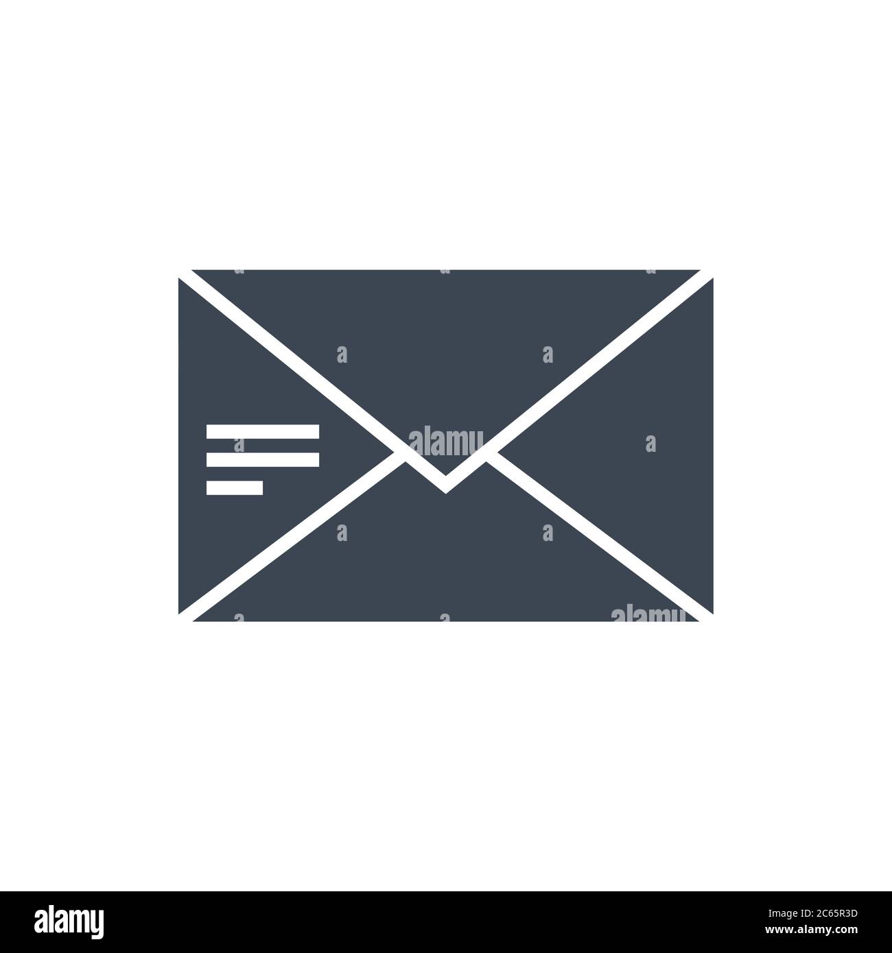 Mail Vector Glyph Icon Stock Vector