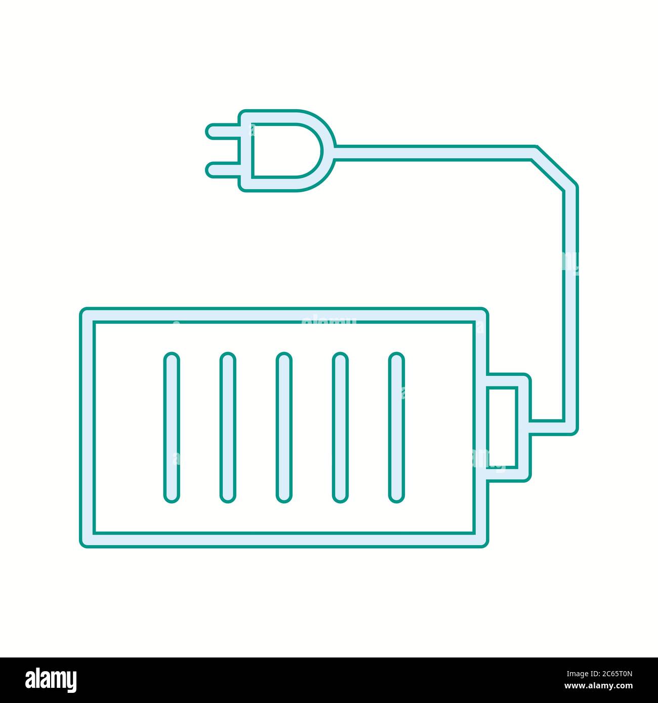 Unique Cell And Plug Vector Line Icon Stock Vector Image & Art - Alamy