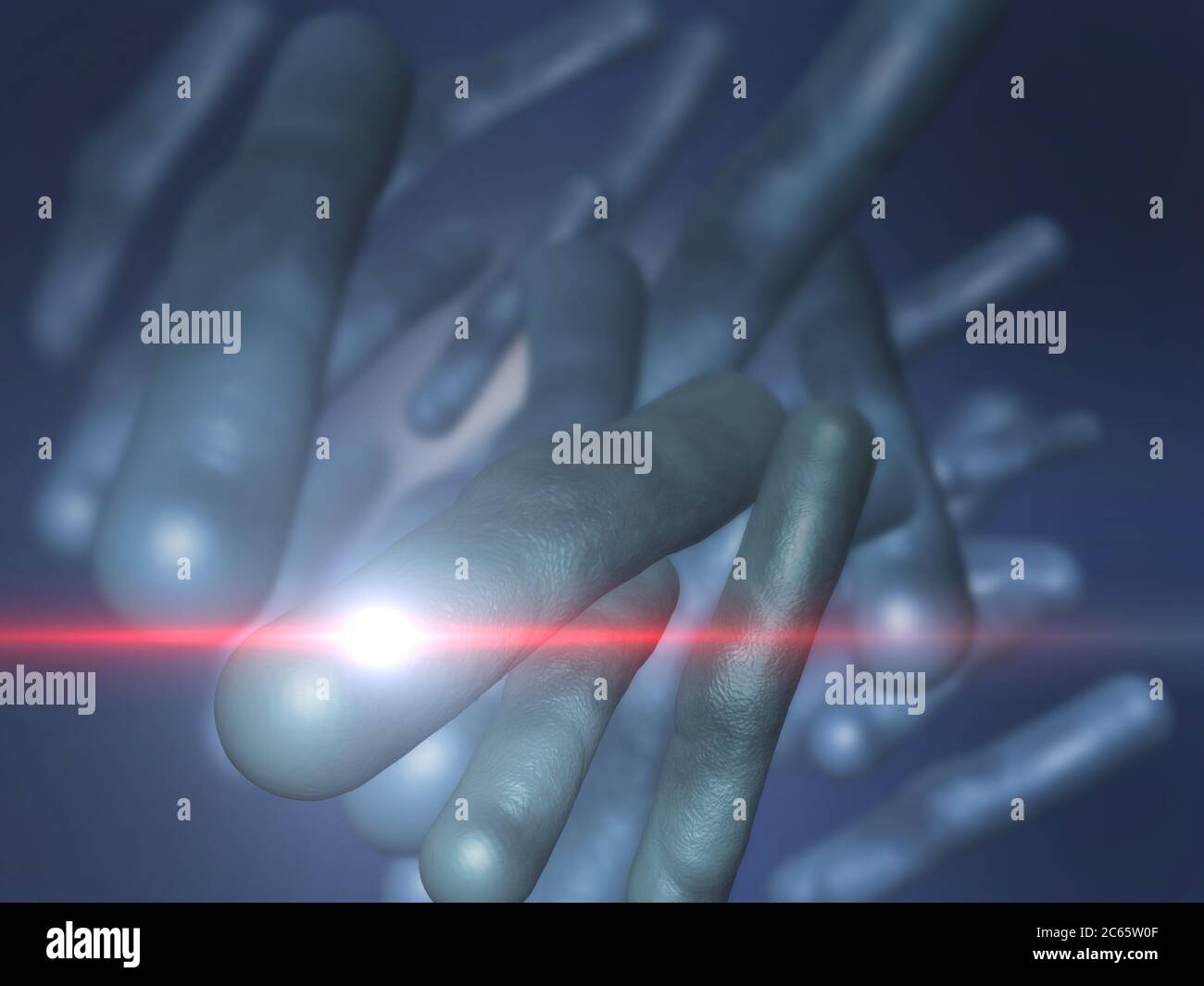 Virus and bacterium background - High Quality 3D Render Stock Photo - Alamy