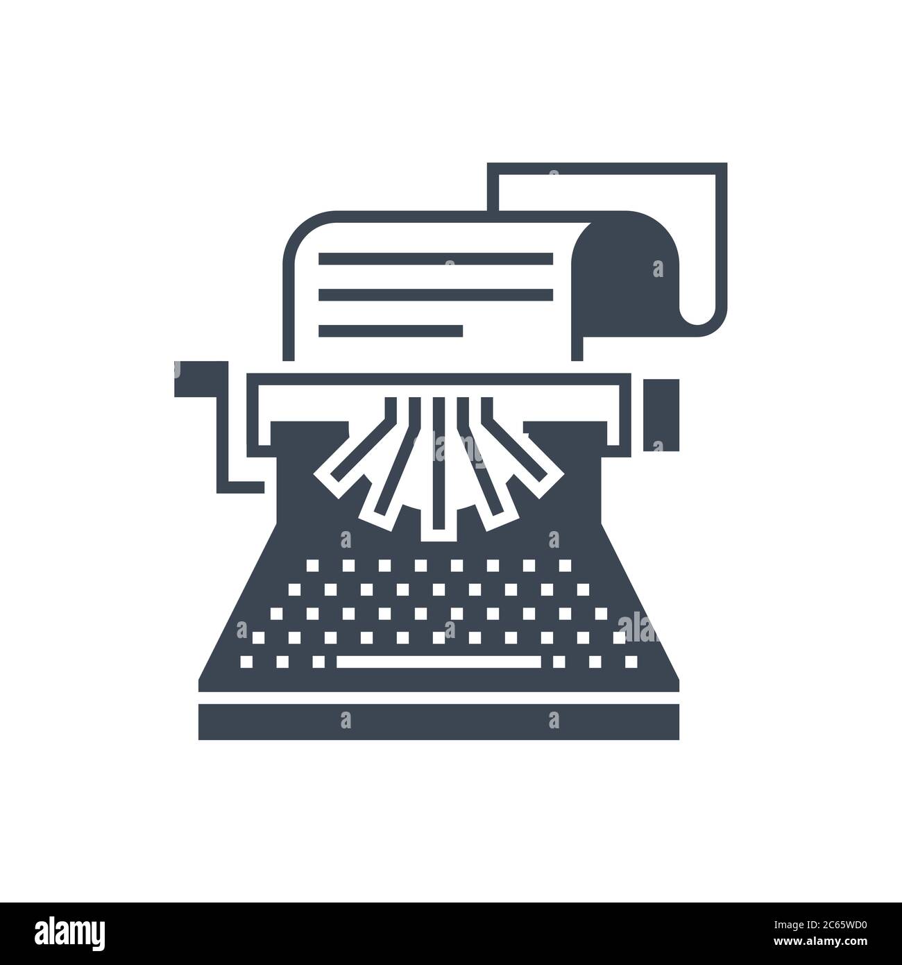 Copywriting Vector Glyph Icon Stock Vector