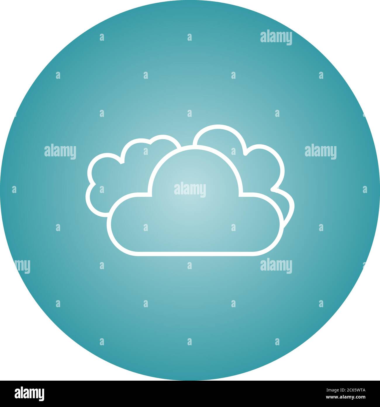 Cloud Unique Vector Line Icon Stock Vector Image & Art - Alamy