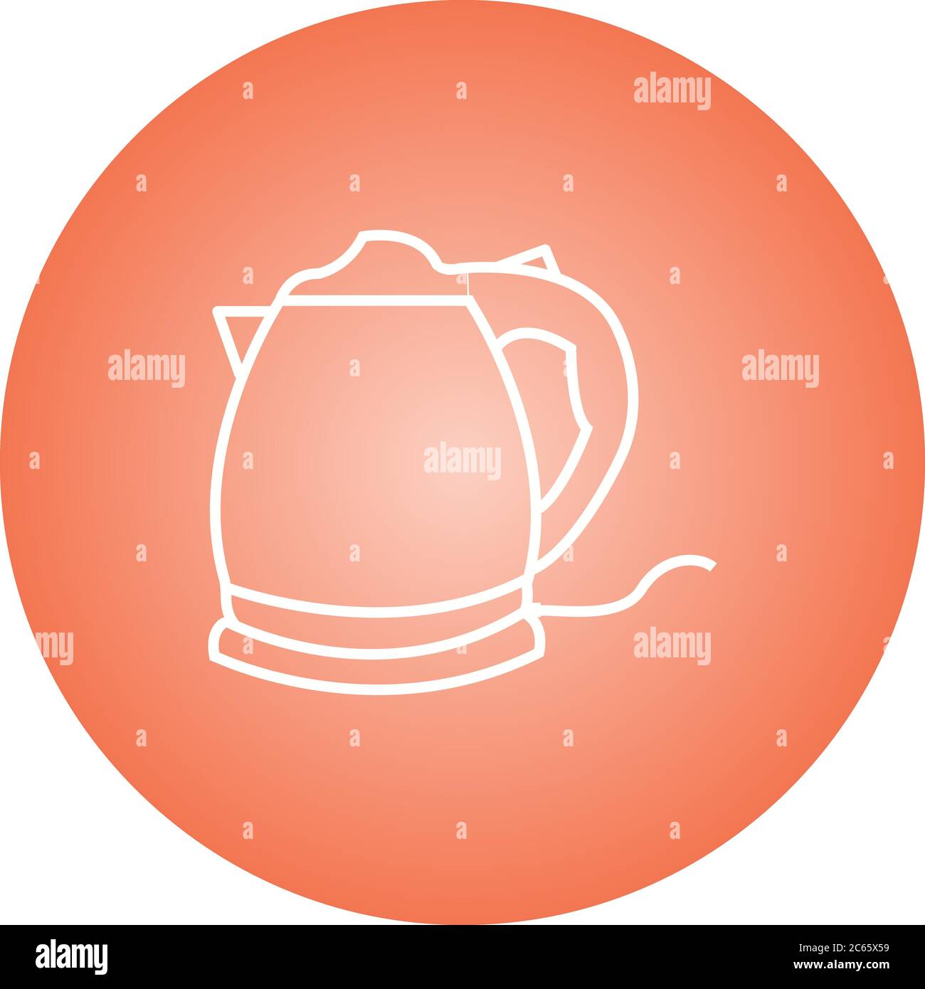 Unique Electric Kettle Line Vector Icon Stock Vector Image & Art - Alamy