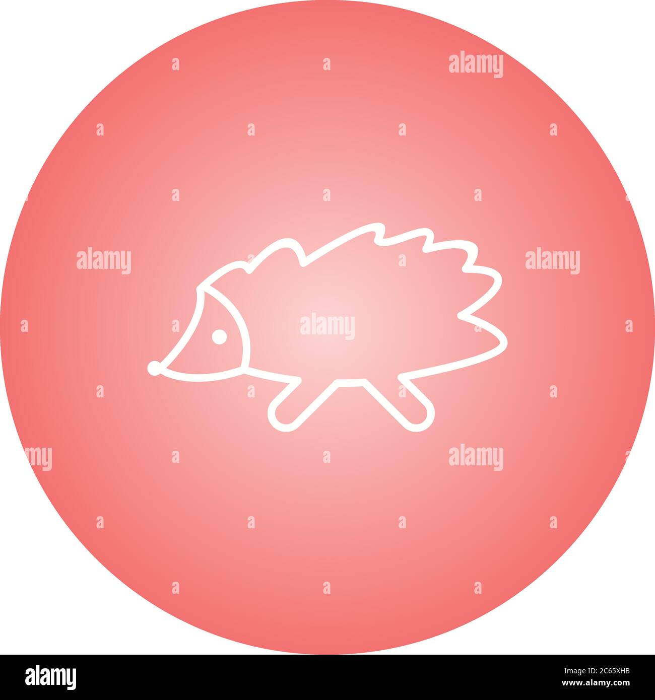 Unique Hedgehog Vector Line Icon Stock Vector Image & Art - Alamy